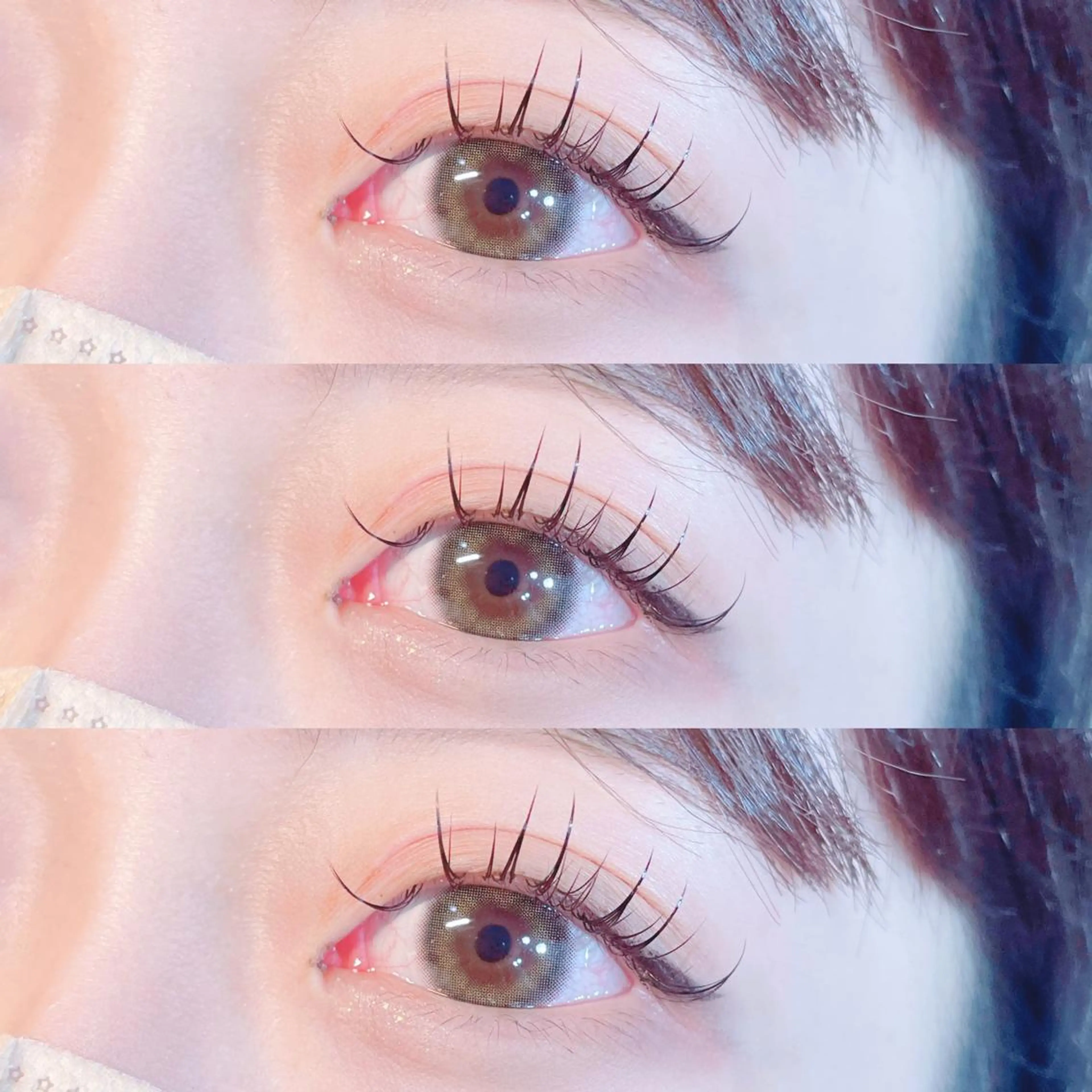 マツエク・マツパ カラーマツエク フラットラッシュ ボリュームラッシュ ワンホンマツエク Mori ✨Mystical✨のマツエク・マツパデザイン