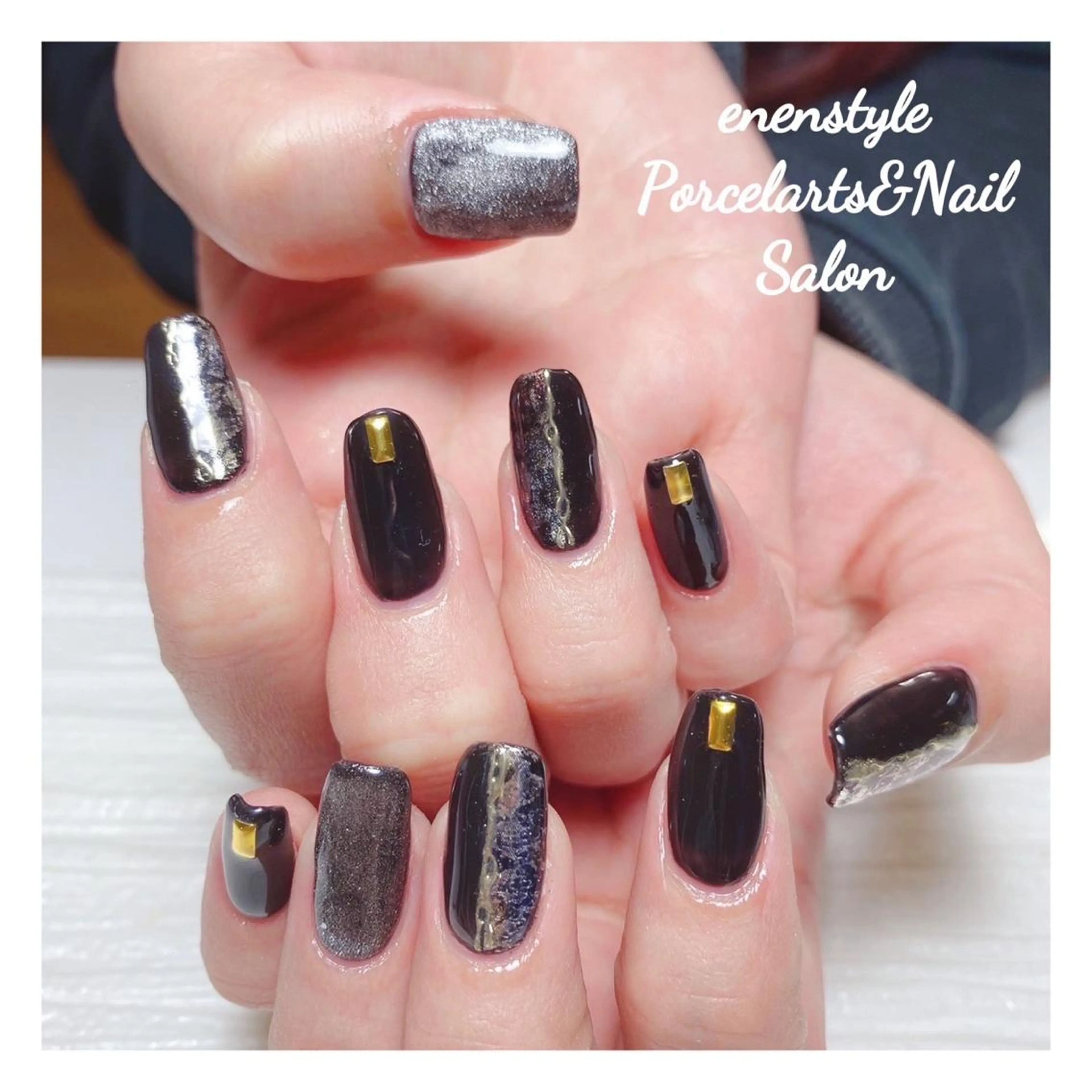 ミディアム ネイル 👑enen style👑のネイルデザイン