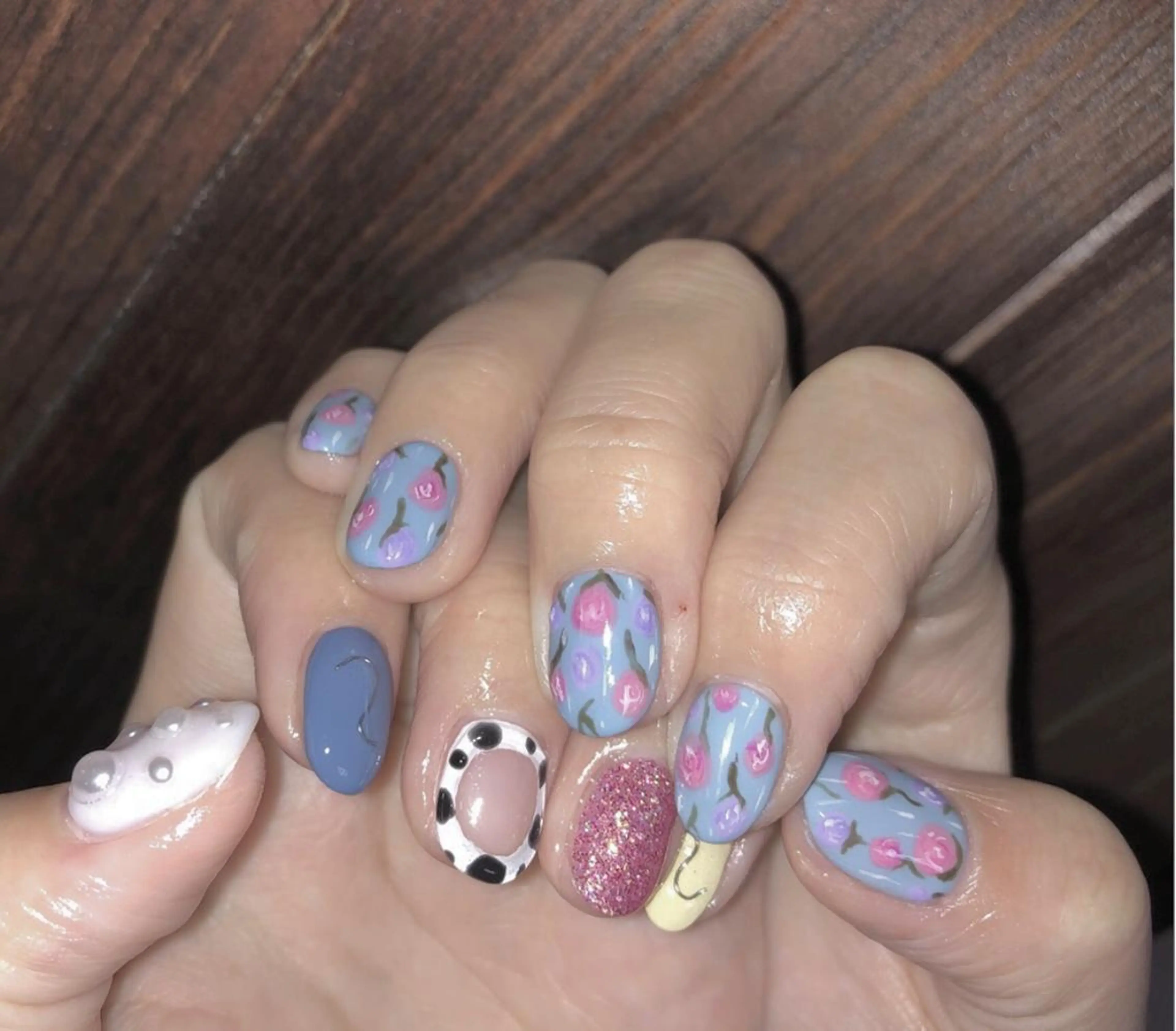 ネイル ハンドネイル ☽ ☾のネイルデザイン