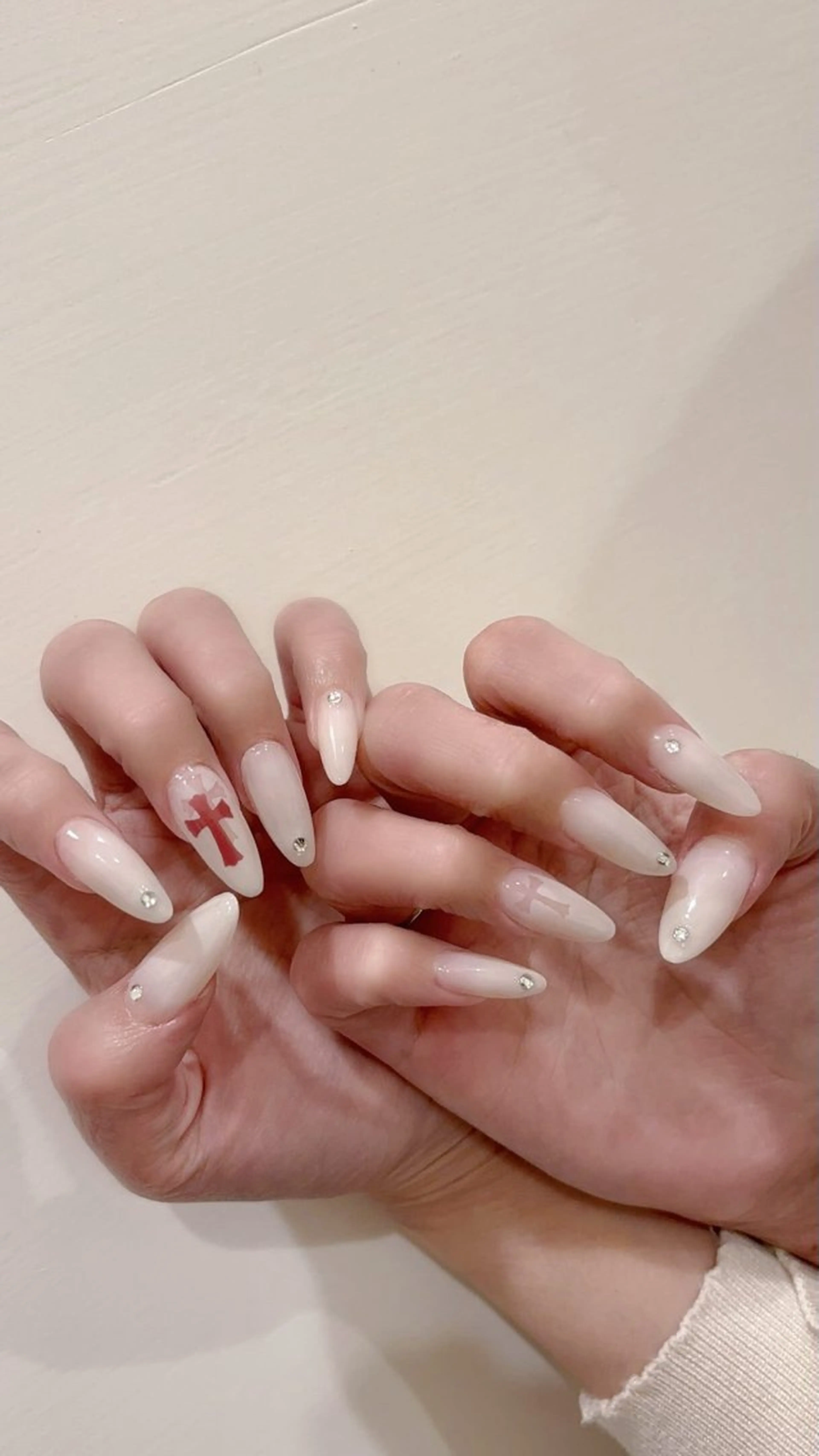 ネイル 韓国ネイル 持ち込み ニュアンスネイル ネイルチップ ハンドネイル ANA.CHUO 本川越店舗のネイルデザイン