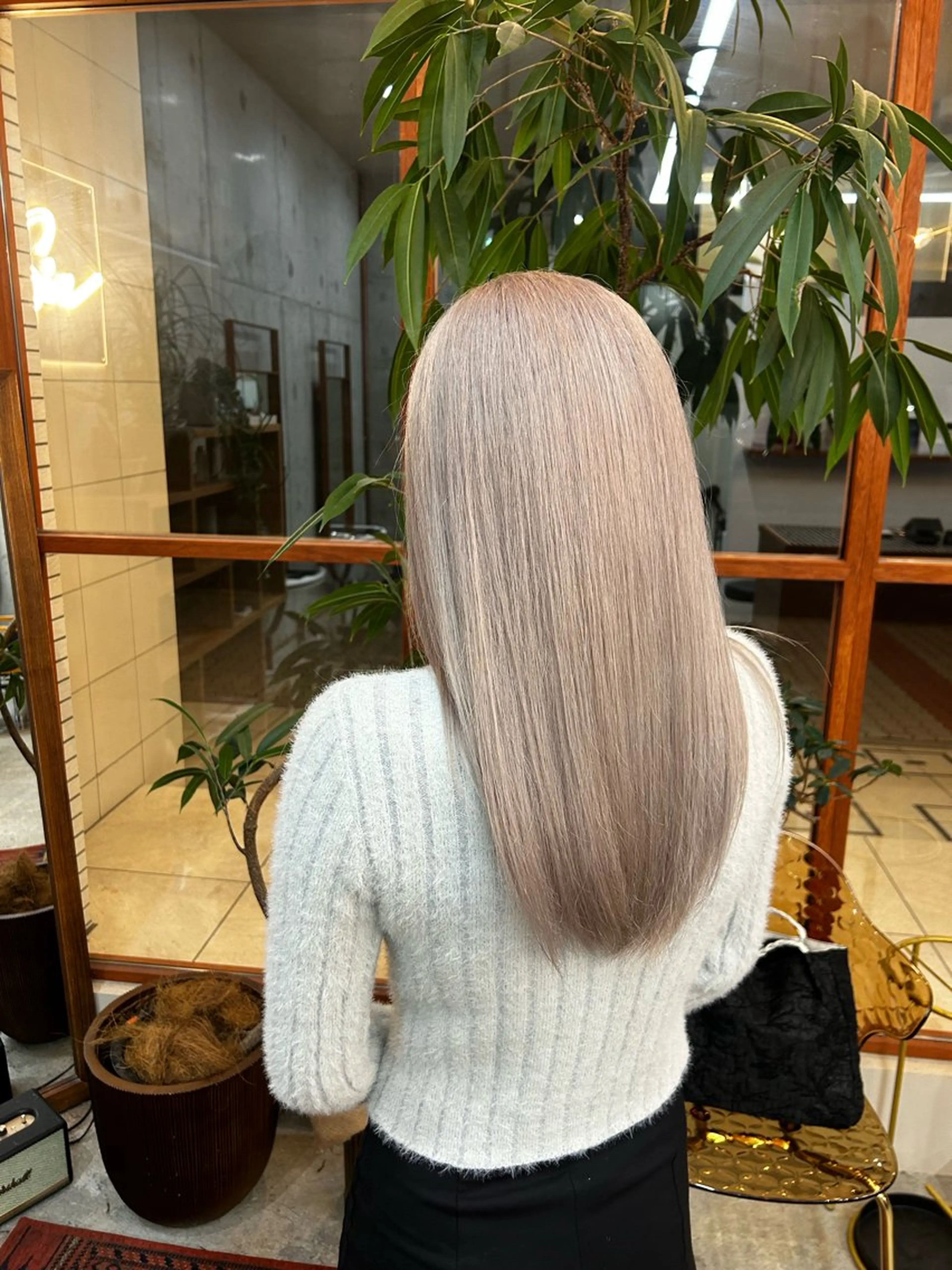 ロング カラー ブリーチ ケアブリーチ 透明感カラー トリートメント ヘアカラー カット・ブリーチ/ ふわあいりのヘアスタイル