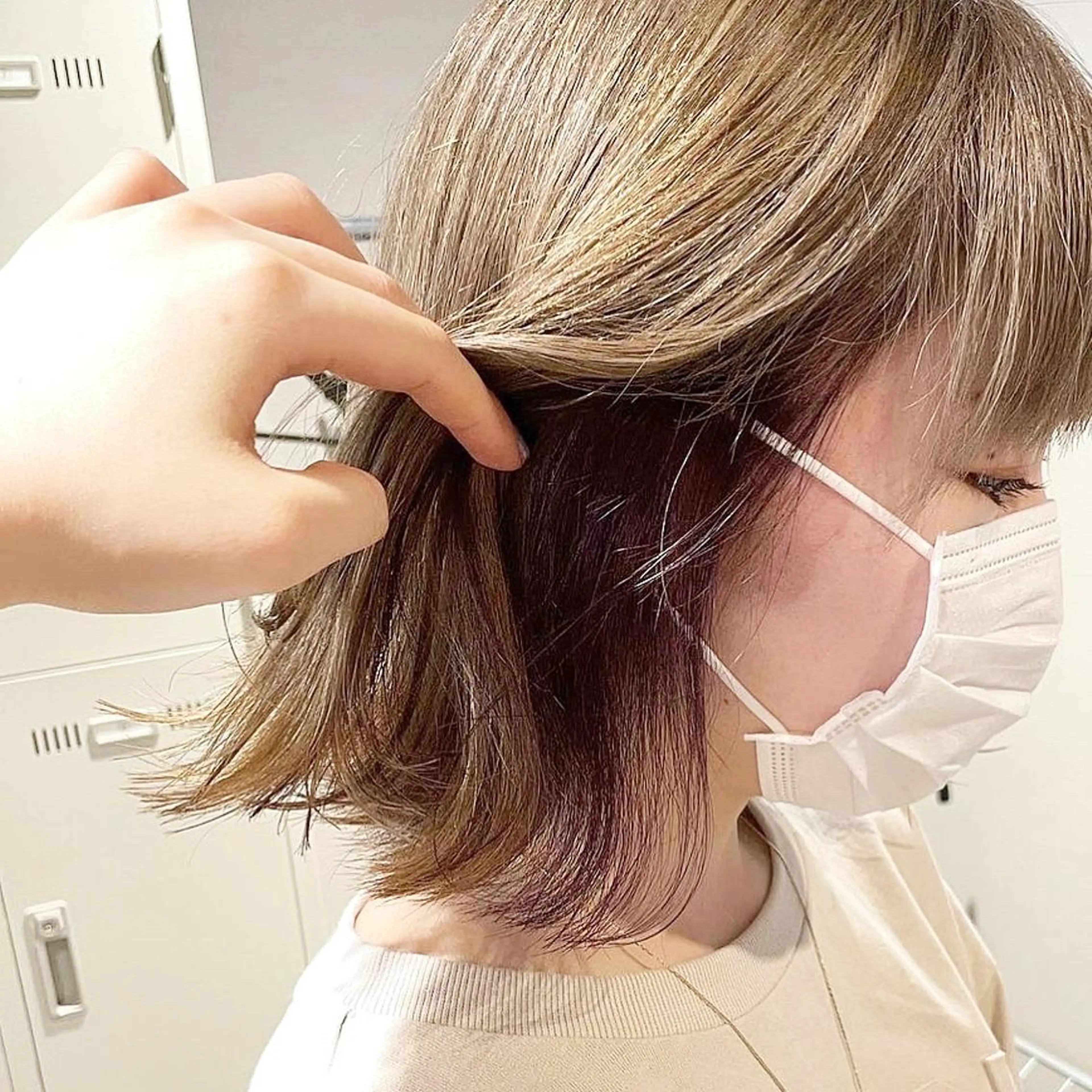 カラー ヘアカラー トリートメント 似合わせ💗透け感 💗うる艶カラー💗のヘアスタイル