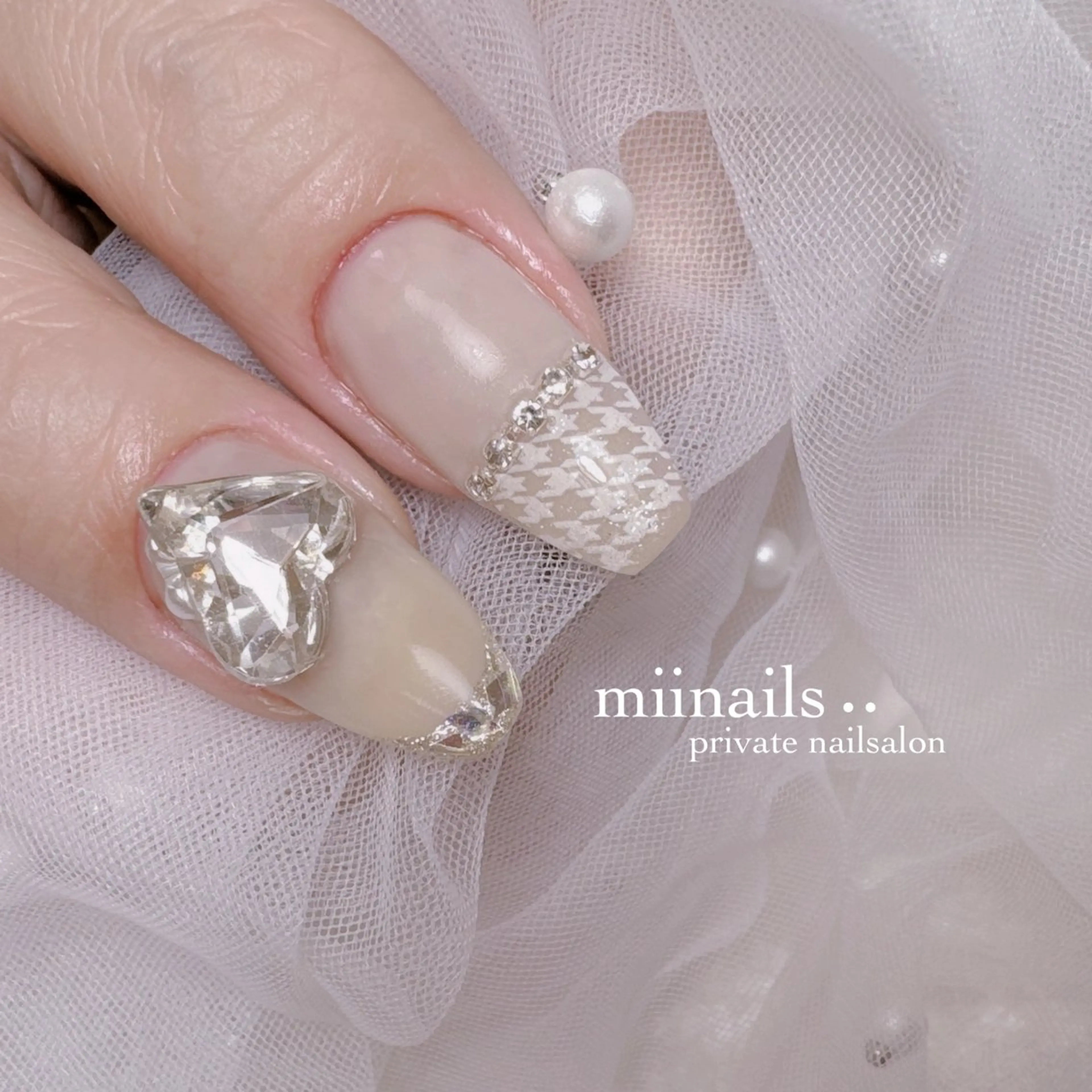 ネイル 韓国ネイル ワンホンネイル ハンドネイル nailsalon miinailsのネイルデザイン