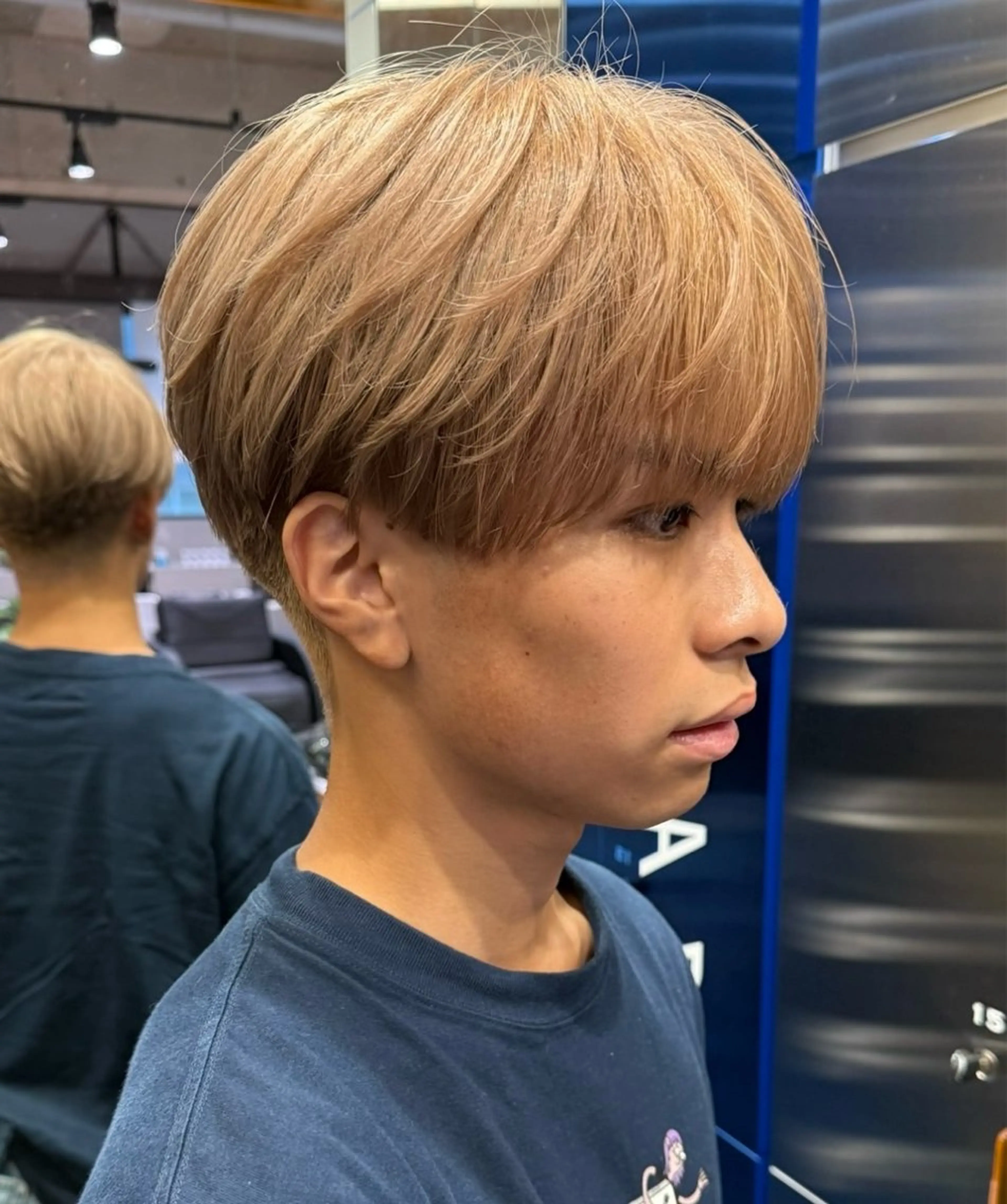 メンズ ハイトーンカラー 優海のヘアスタイル