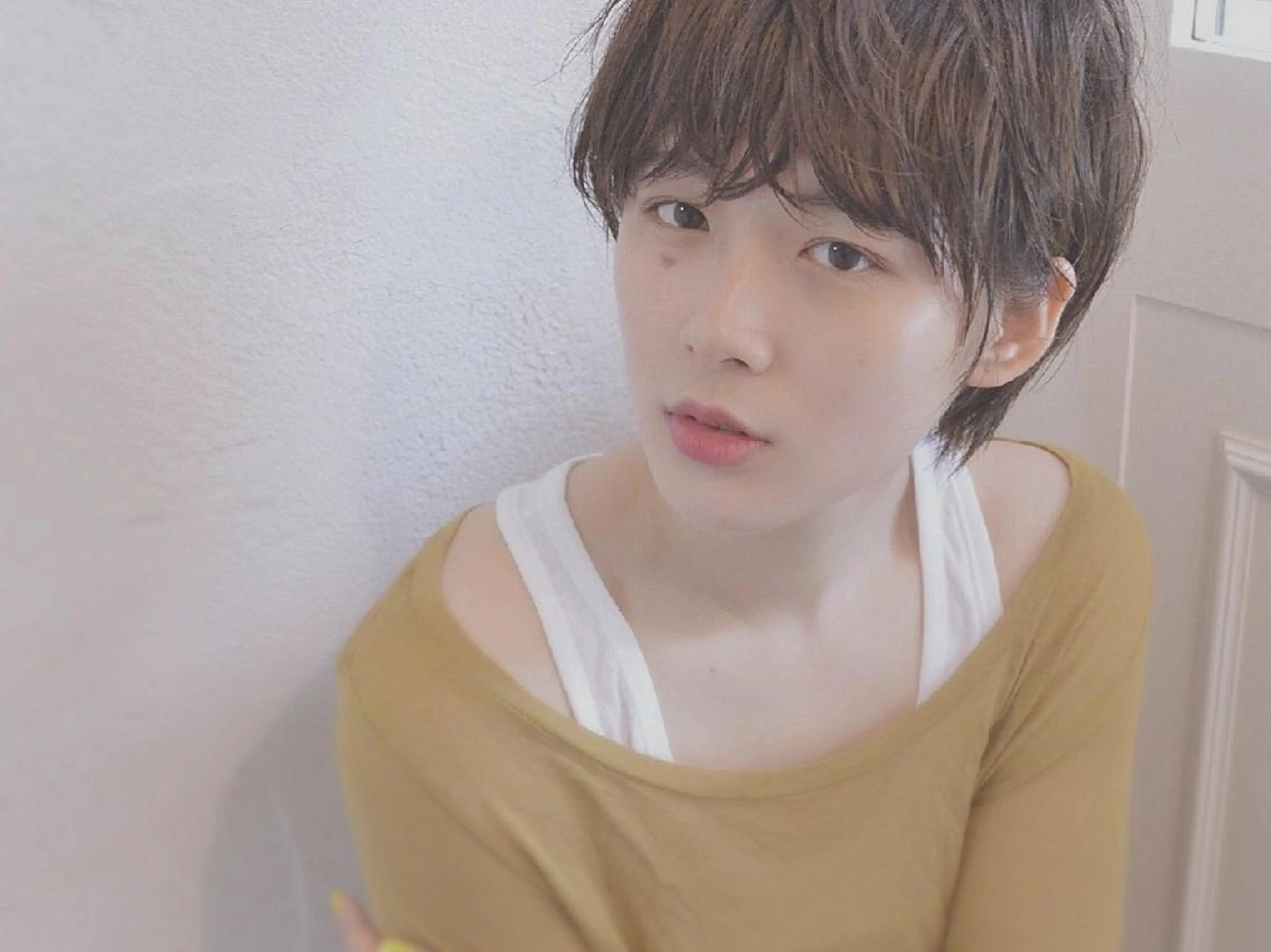 ショート パーマ カラー 小顔ショート✁ ⁂Yukari⁂のヘアスタイル