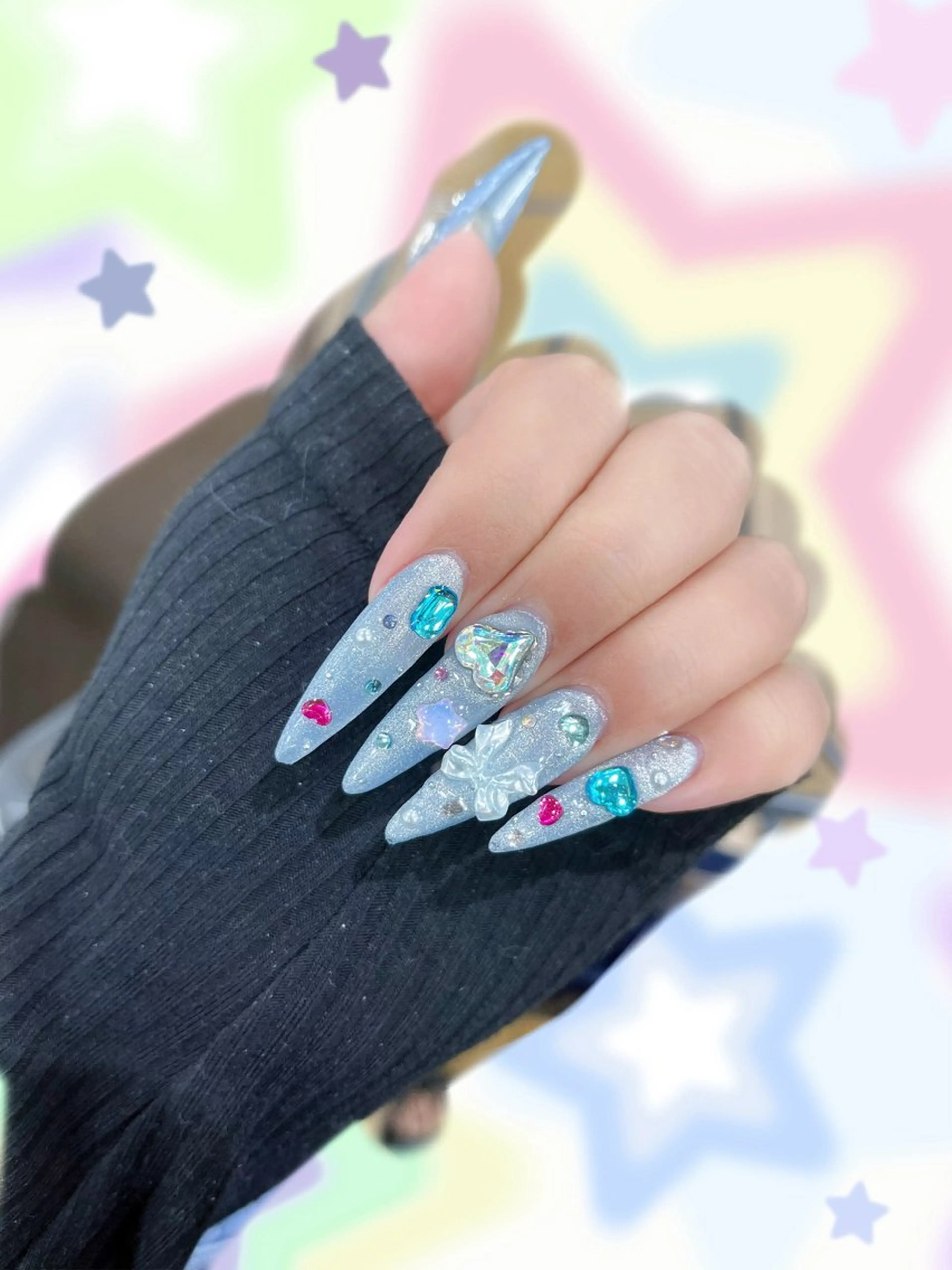 ネイル ロングネイル ネイルチップ Twinkle Nail Kuboのネイルデザイン