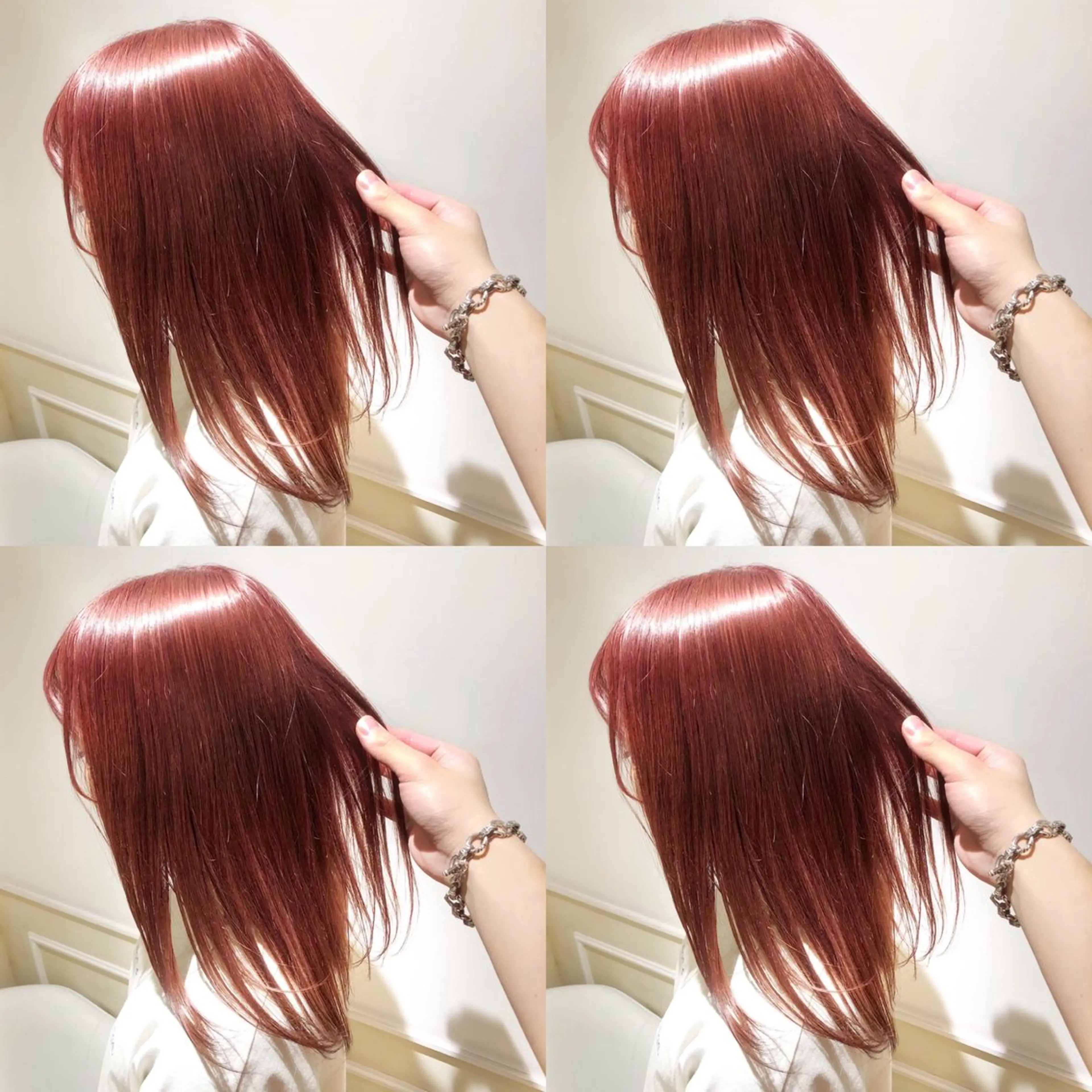 セミロング カラー ヘアアレンジ 💎韓国レイヤー ×エクステゆうま💎のヘアスタイル