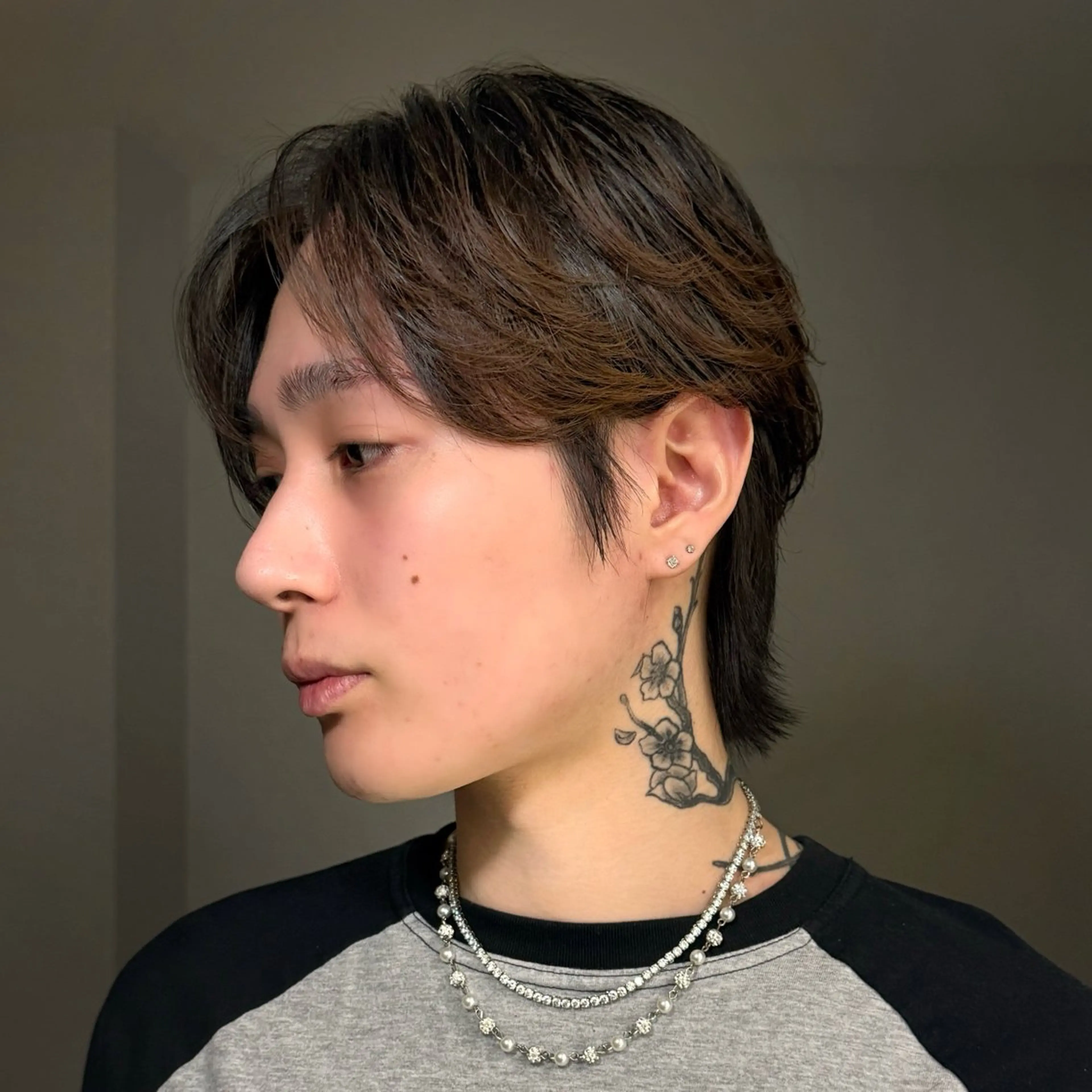 カラー メンズ センターパート ダウンパーマ フェザーパーマ メンズ韓国風 マッシュ カット ヘアカラー GO TODAY シェアサロン原宿 Verno所属・センターパート特化/ メンズカット/ヒロキのヘアスタイル