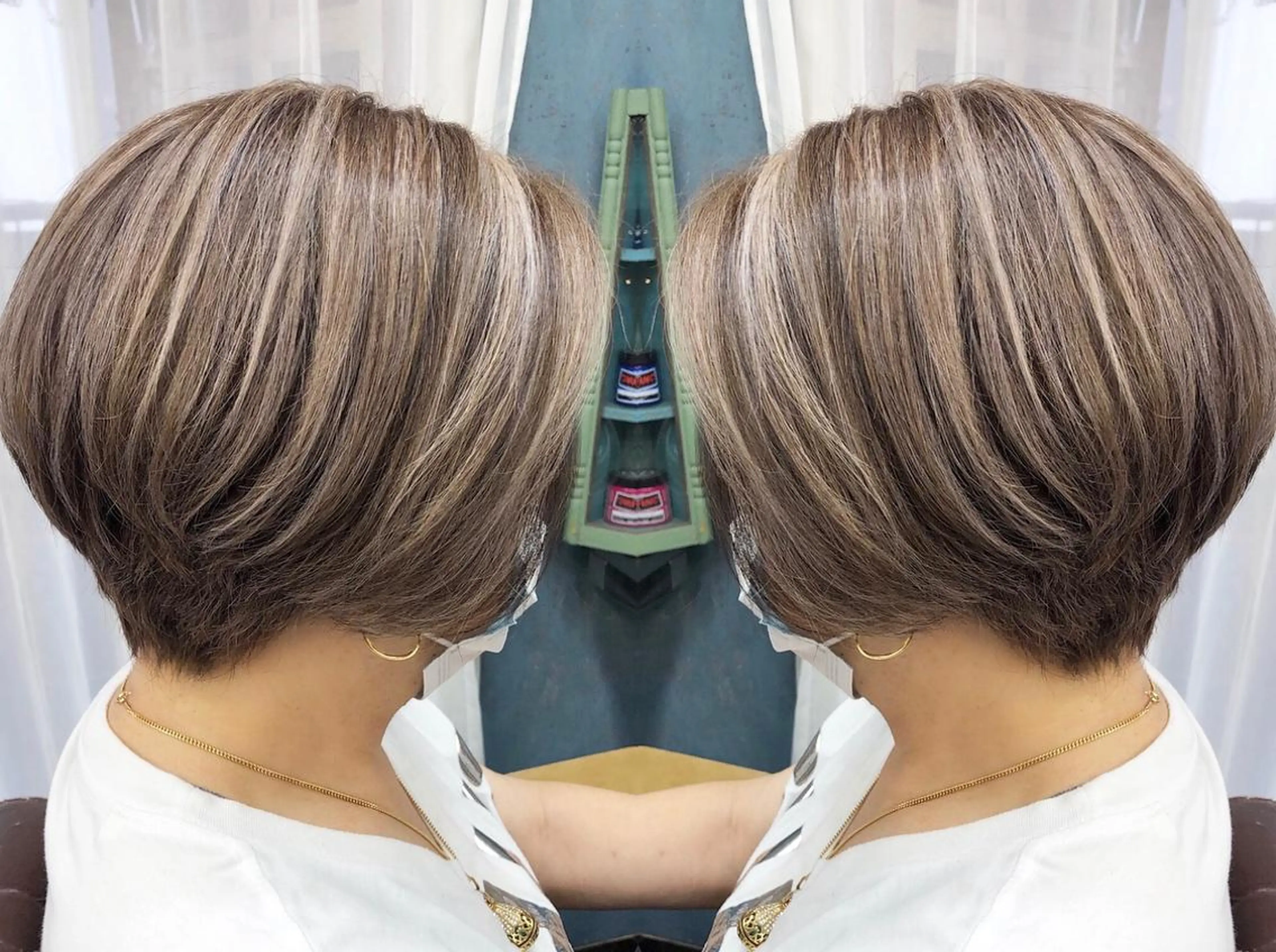 ショート カラー rollen所属・美魔女 美容師NAOのヘアスタイル