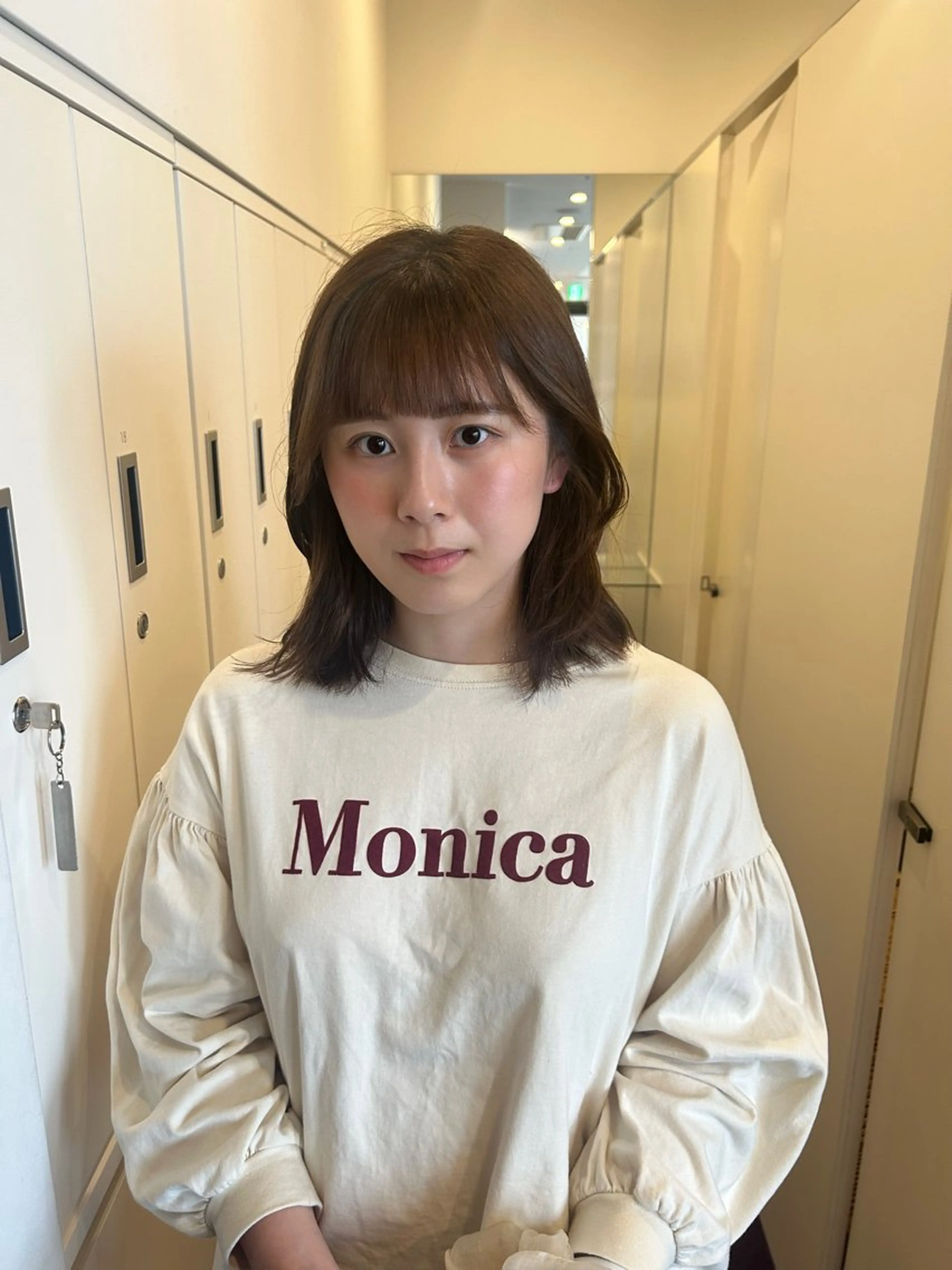 ミディアム くせ毛 CLEO hair fika所属・山本 夏樹のヘアスタイル