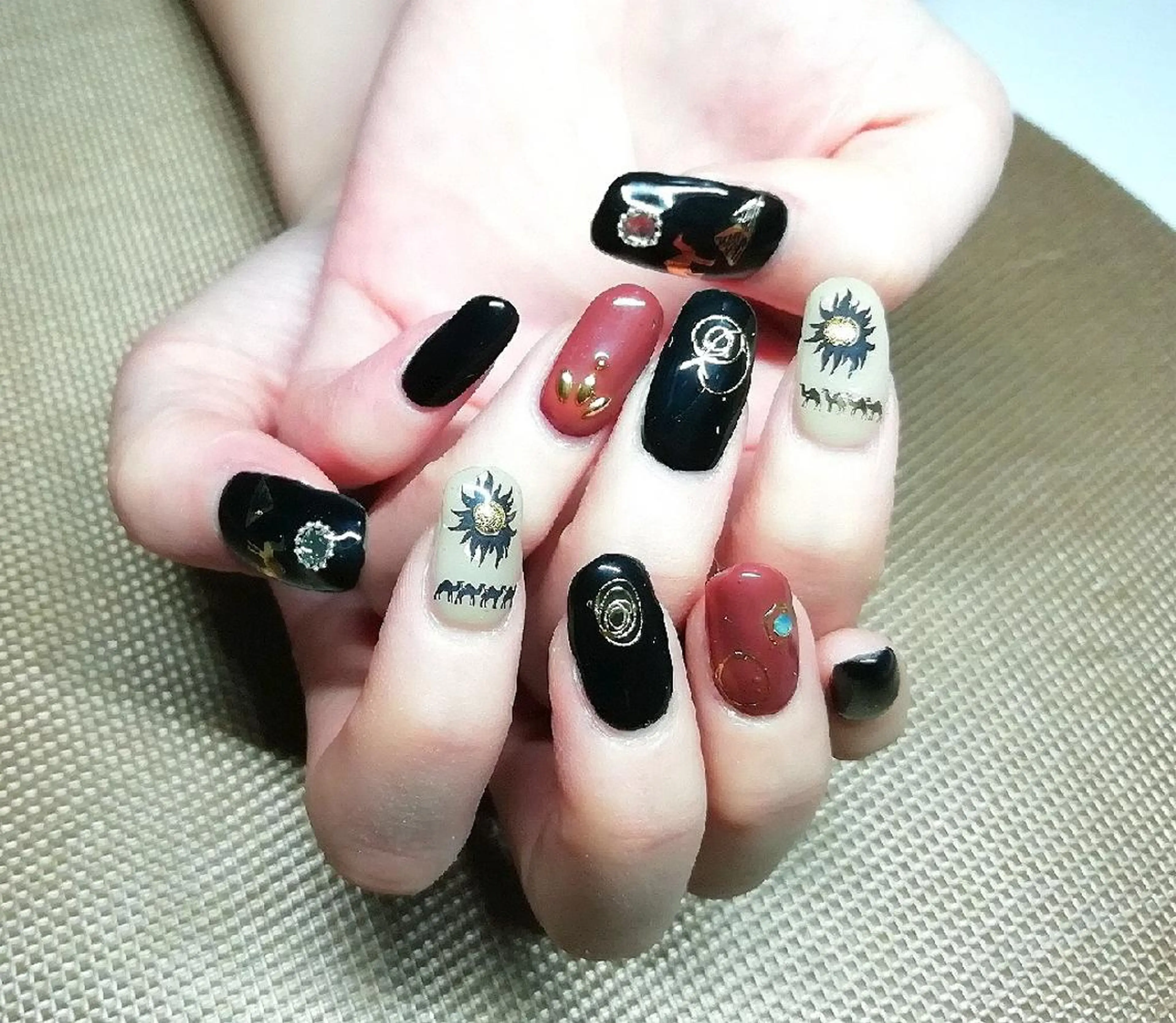 ネイル アートネイル ワンカラーネイル ひだか あいこのネイルデザイン