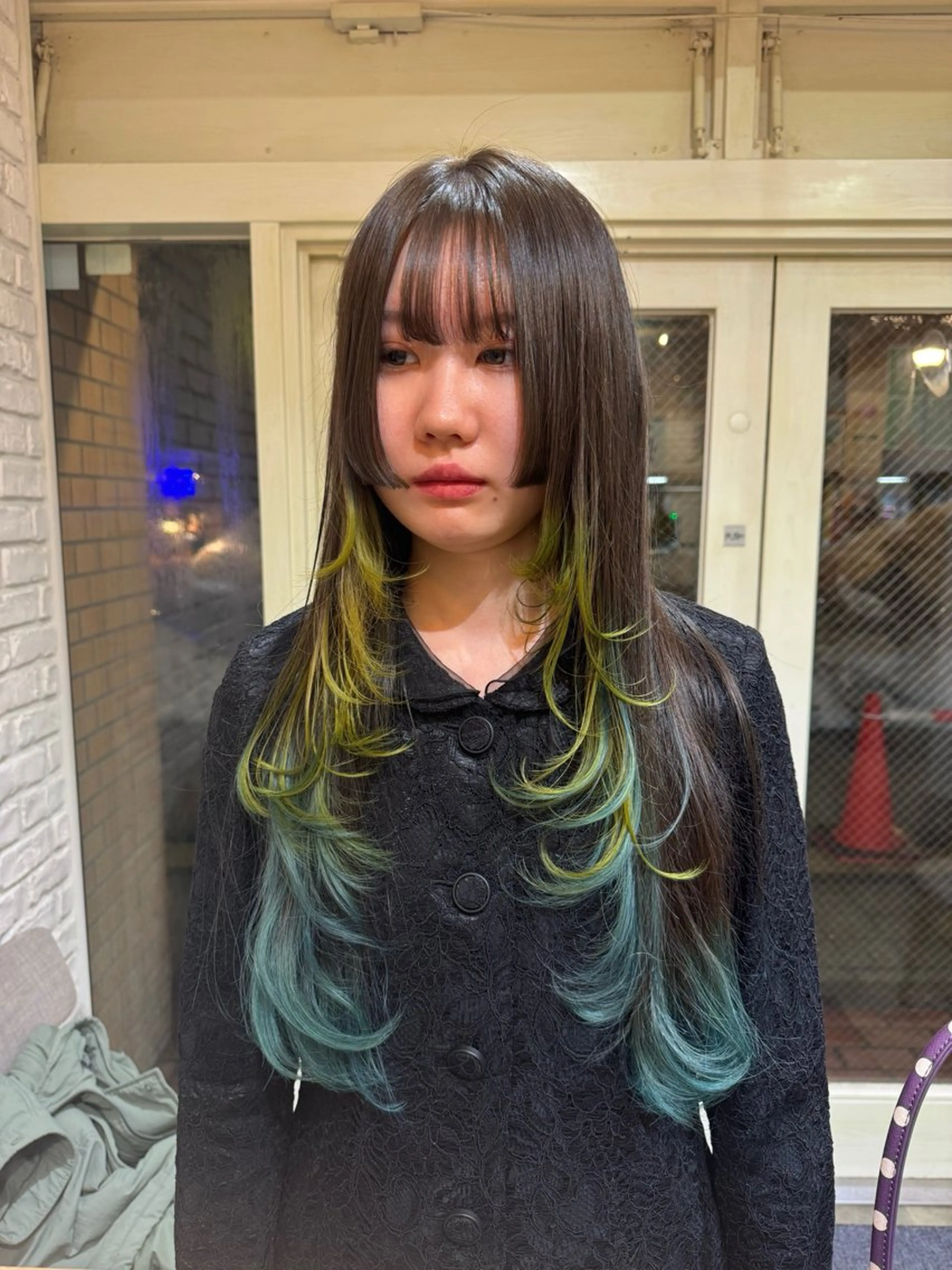 ロング カラー ヘアカラー トリートメント 阿部  ことみ /メンズカットモデルのヘアスタイル