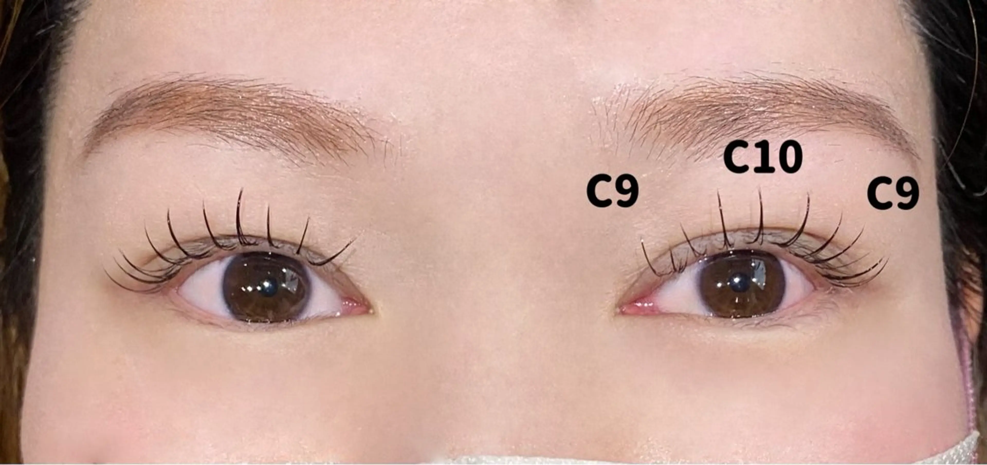 マツエク・マツパ Cカール フラットラッシュ 三尾 麻美のマツエク・マツパデザイン