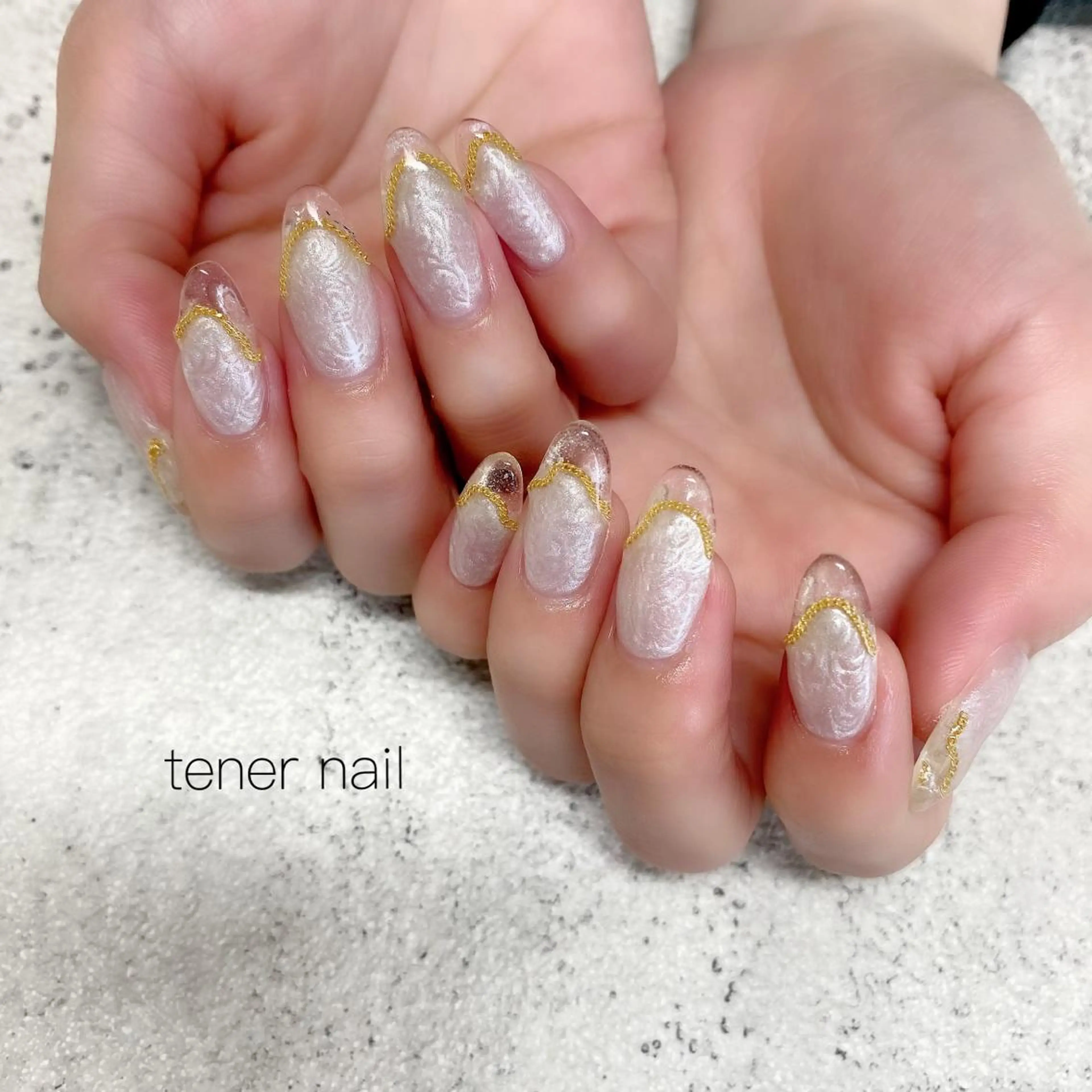 ネイル クリアネイル フレンチネイル tener  nail  テネルネイル所属・テネルネイル tener nailのネイルデザイン
