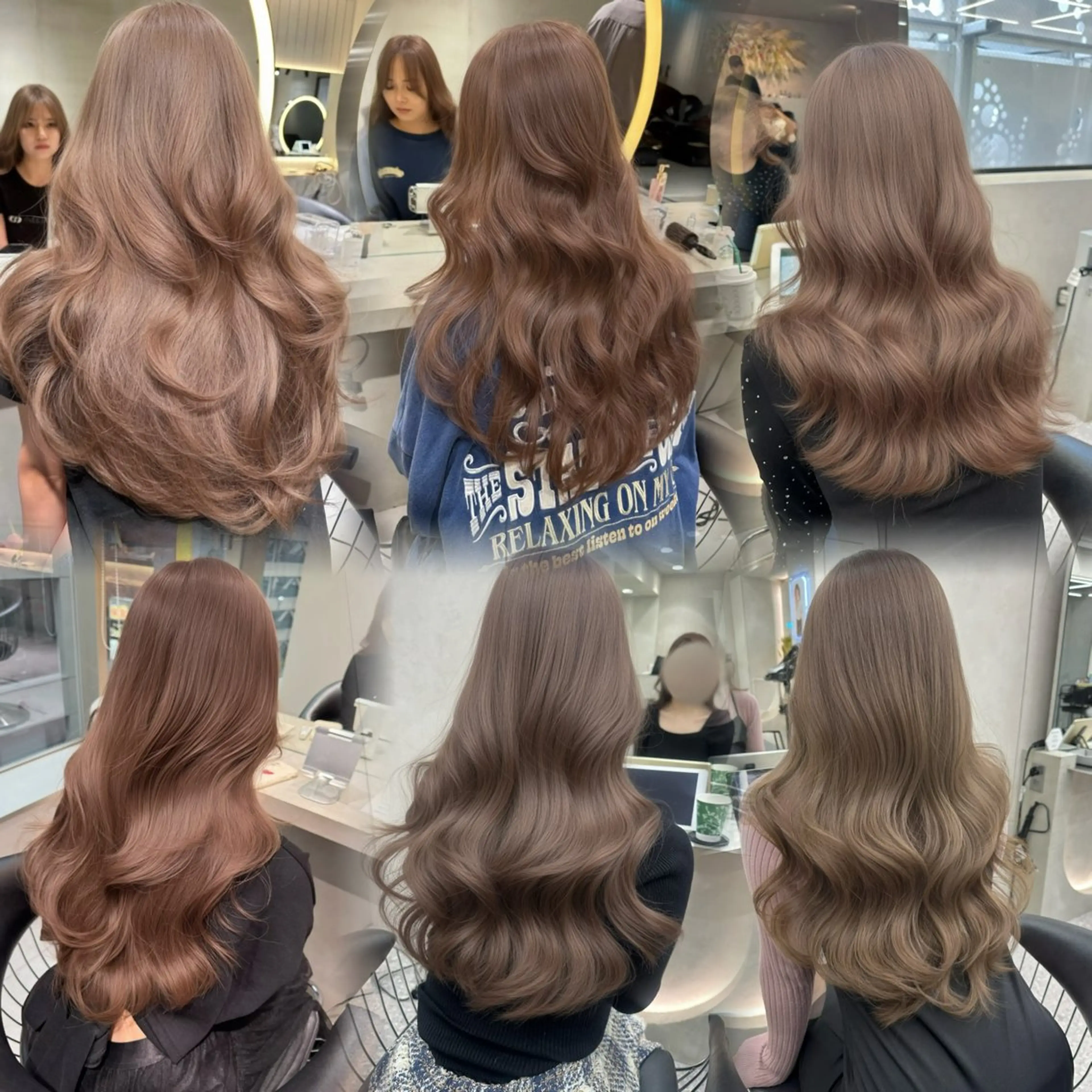 ロング カラー ブリーチ ケアブリーチ ヘアカラー トリートメント ハセ/ブリーチ / lond uluのヘアスタイル