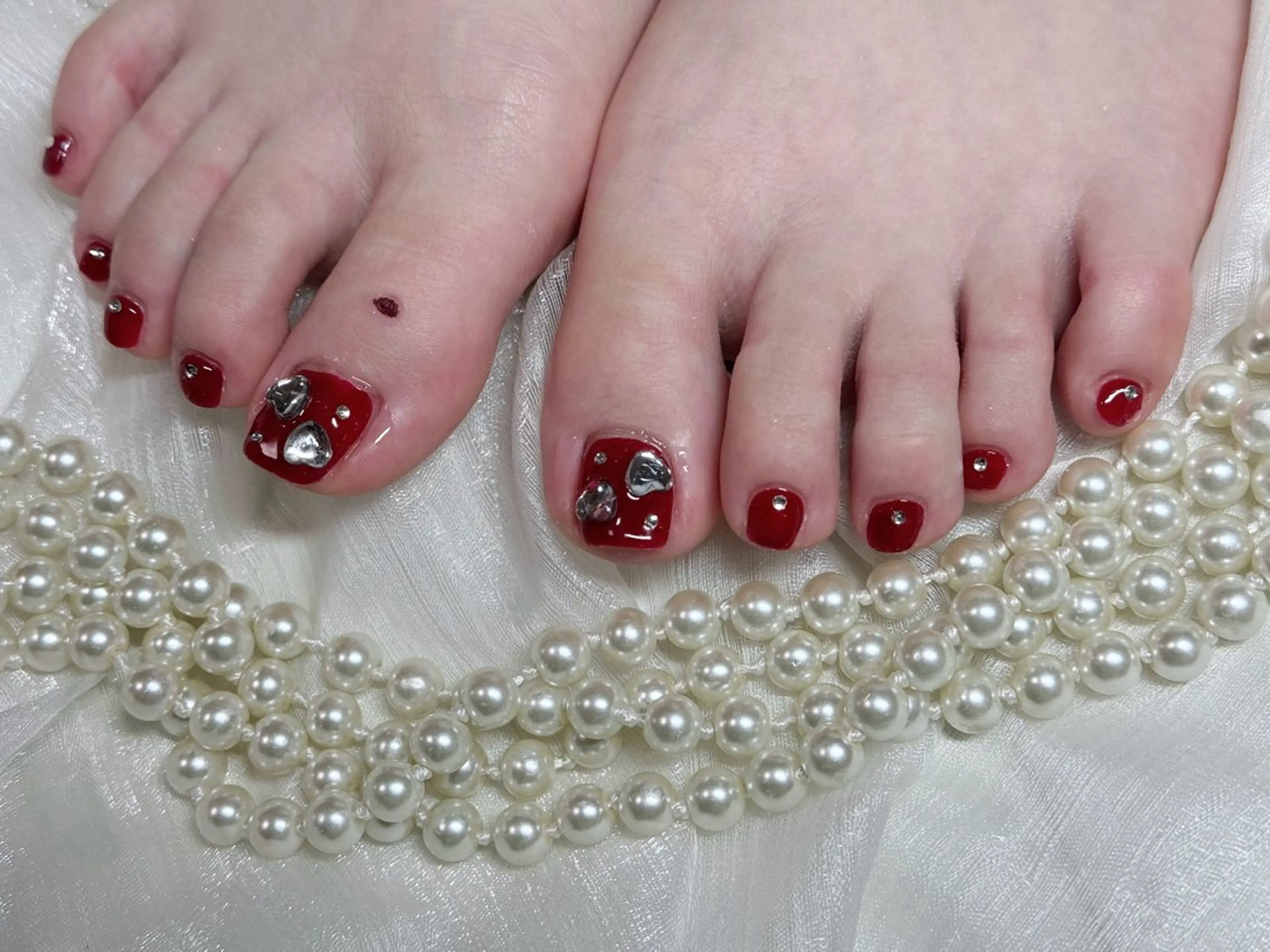 ネイル フットネイル 🎀Mai 🎀12/22空✩⡱のネイルデザイン