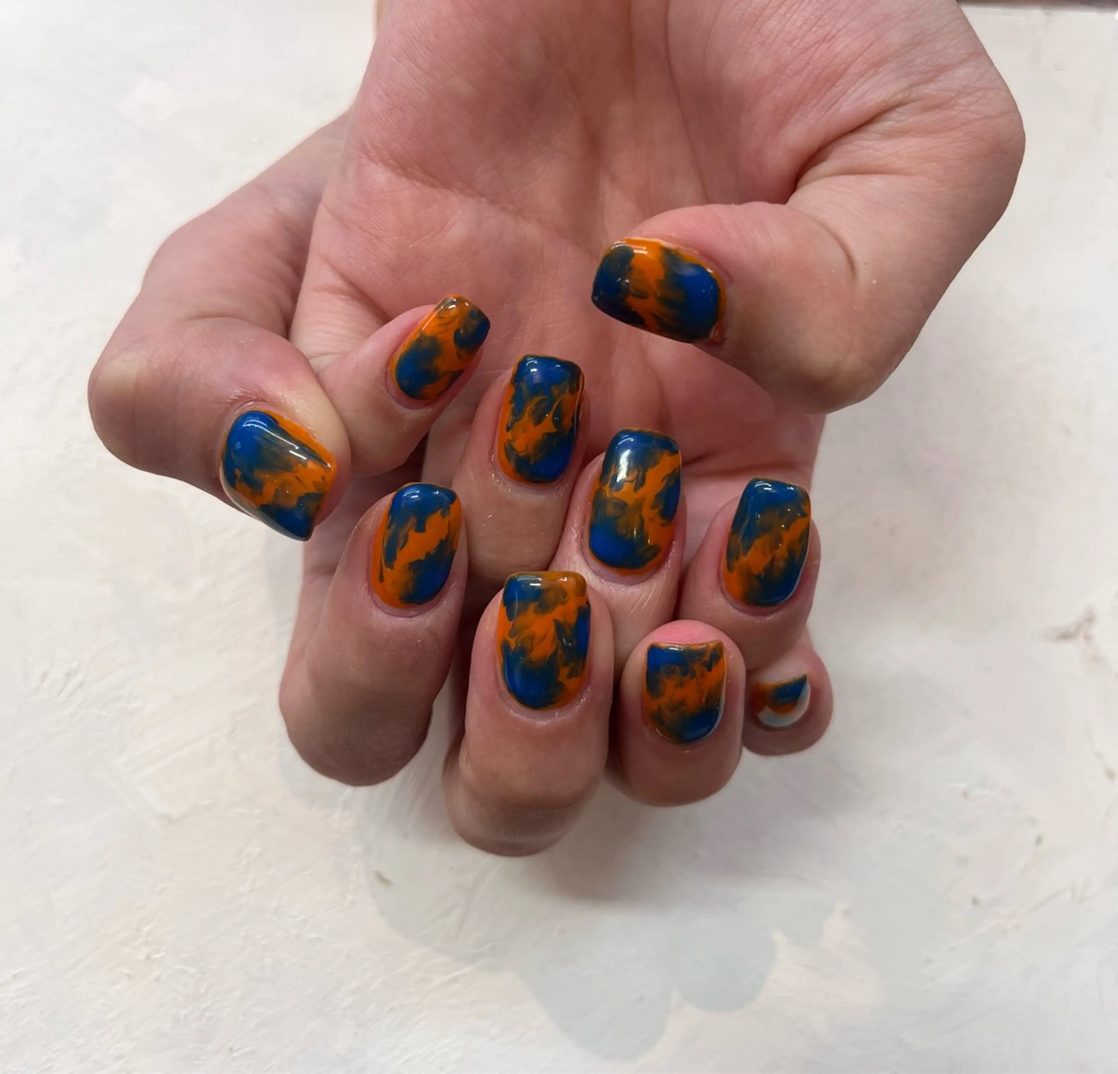 【オフあり】マーブルネイル、べっ甲ネイルの写真