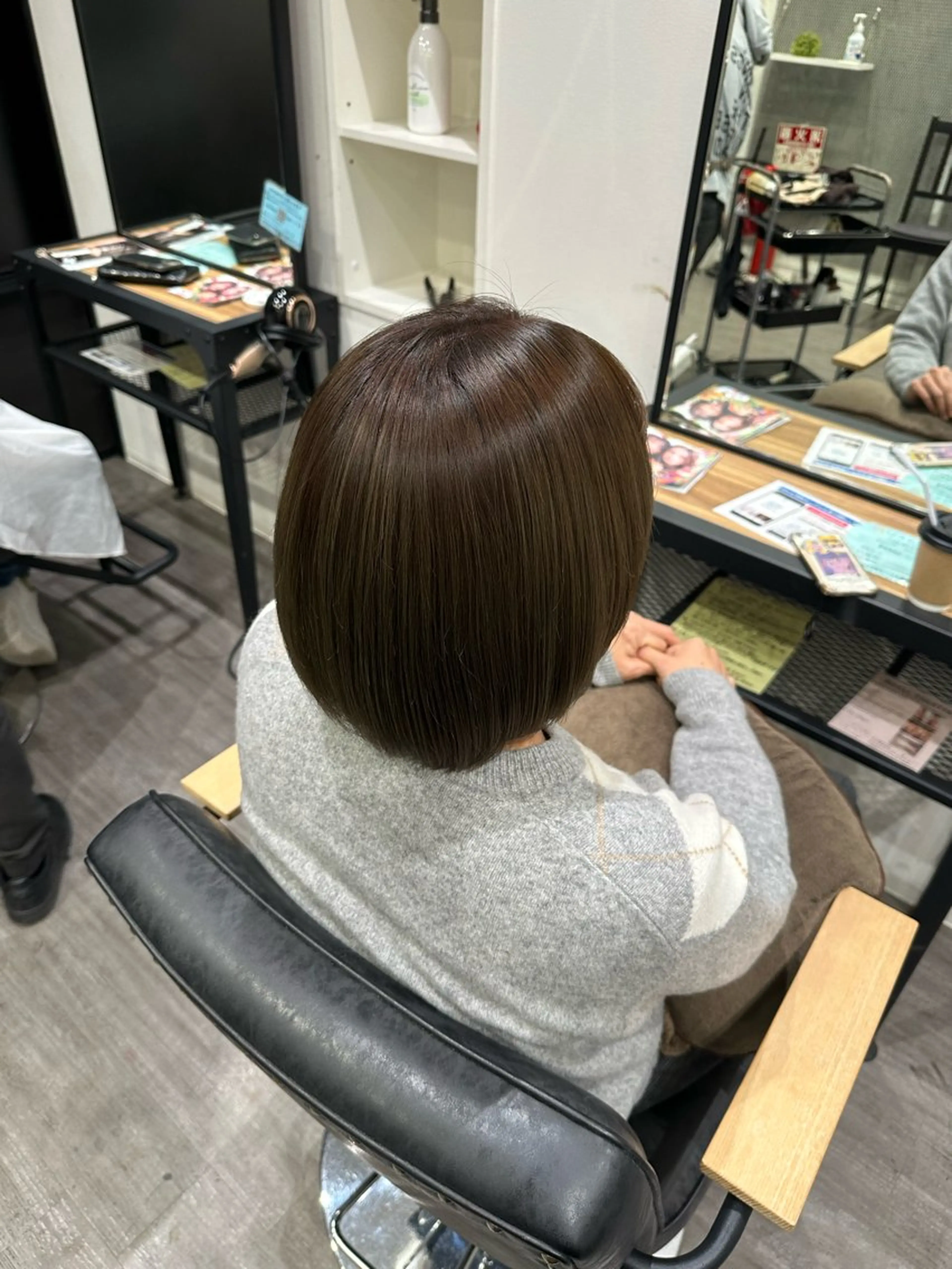 ミディアム カラー アッシュ アッシュグレー アッシュグレージュ グレージュ カット ヘアカラー トリートメント 艶髪レイヤー上田 紗也🇰🇷💗のヘアスタイル