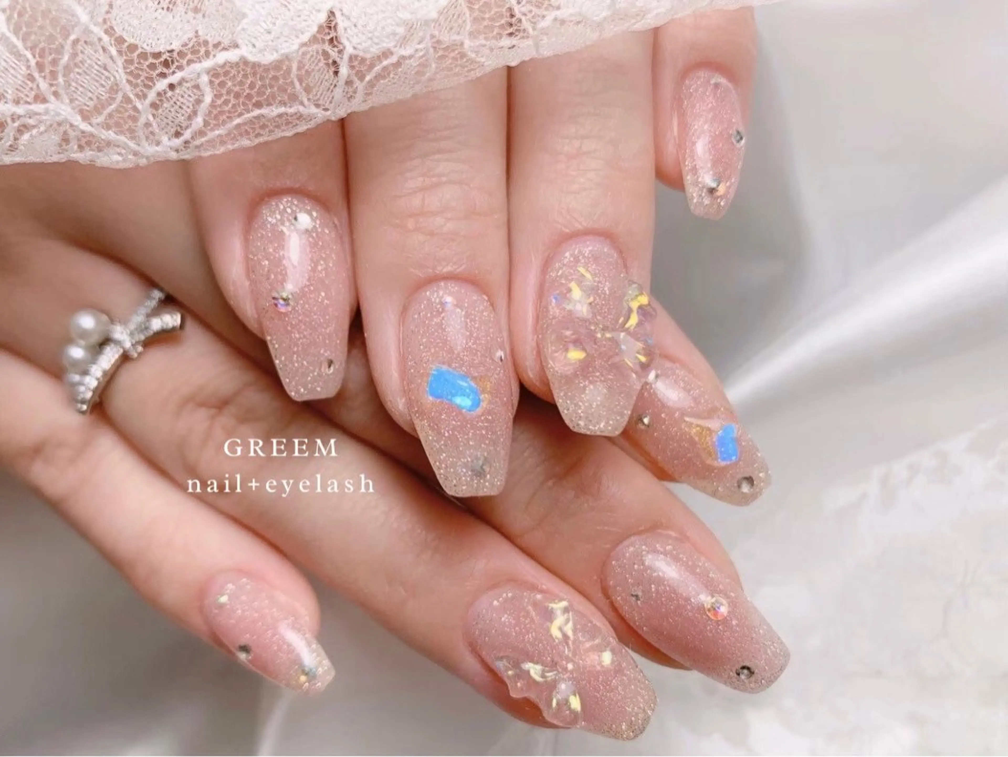 ネイル ラメ(グリッター) ハンドネイル GREEM グリームのネイルデザイン