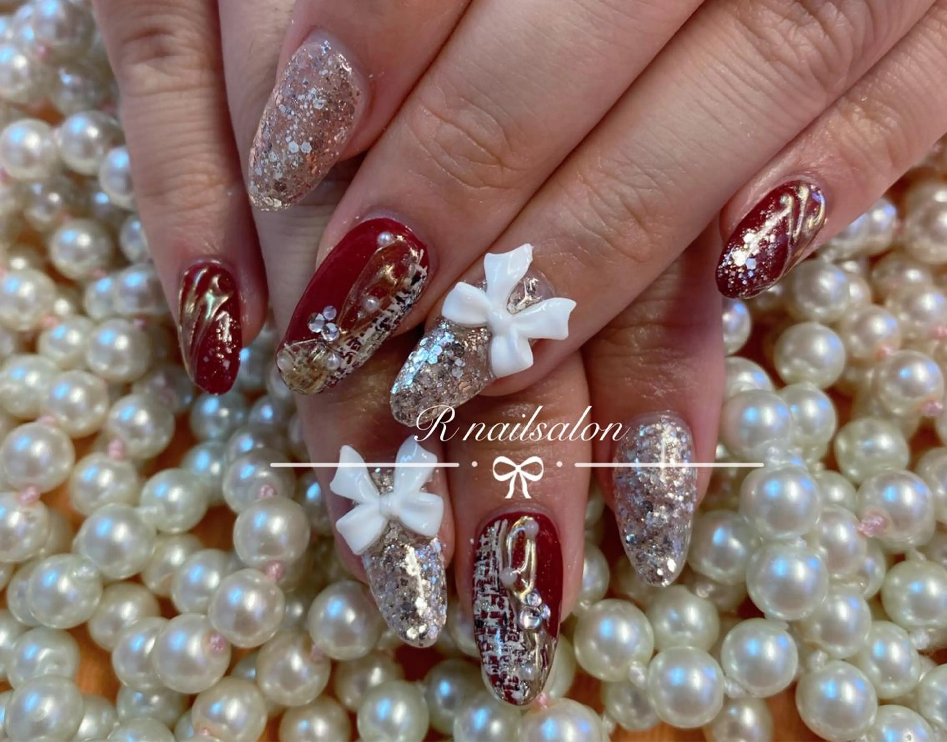 ロング R NAILSALONのネイルデザイン