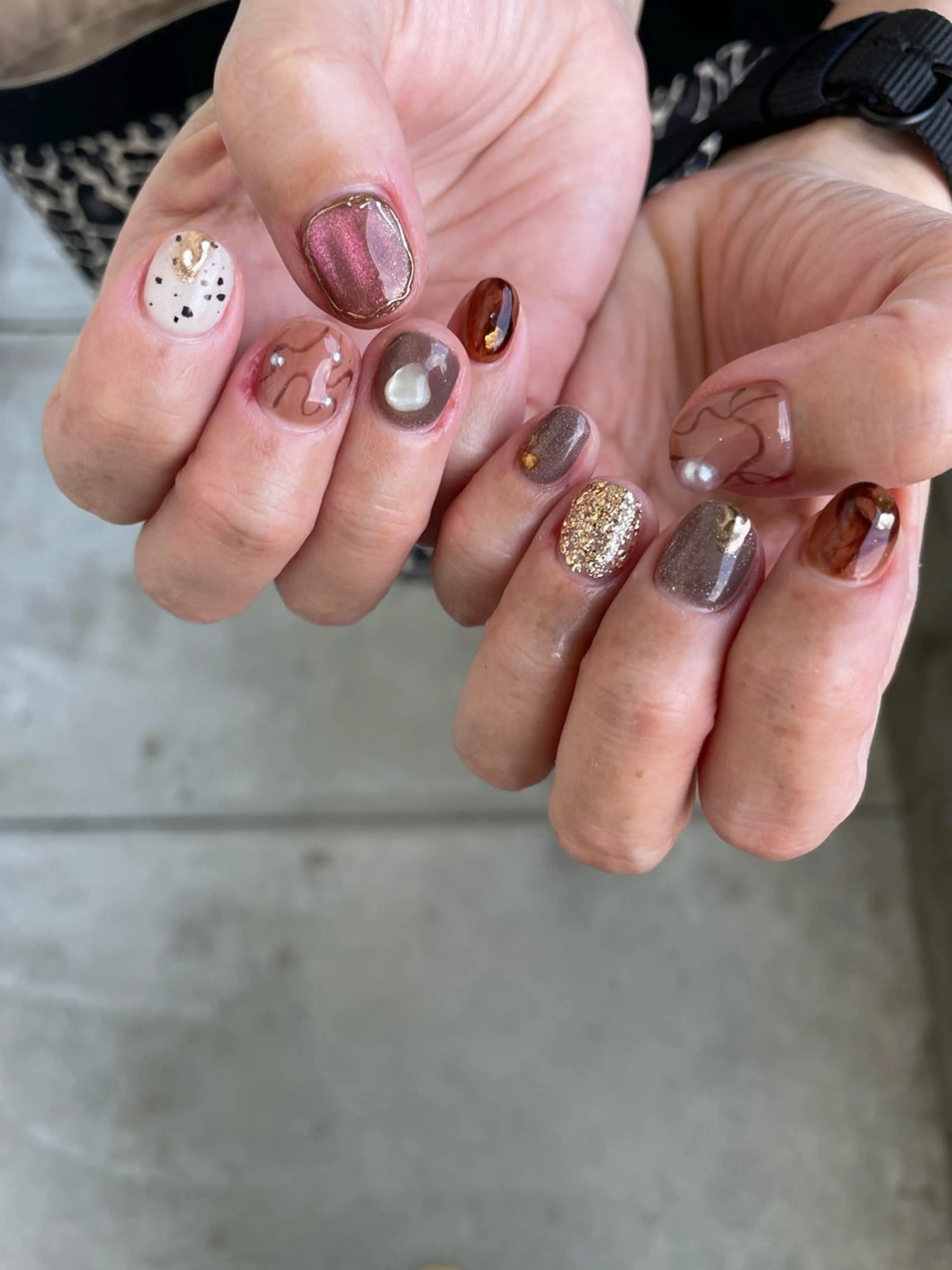 ネイル ニュアンスネイル ショートネイル nailsalon mionのネイルデザイン