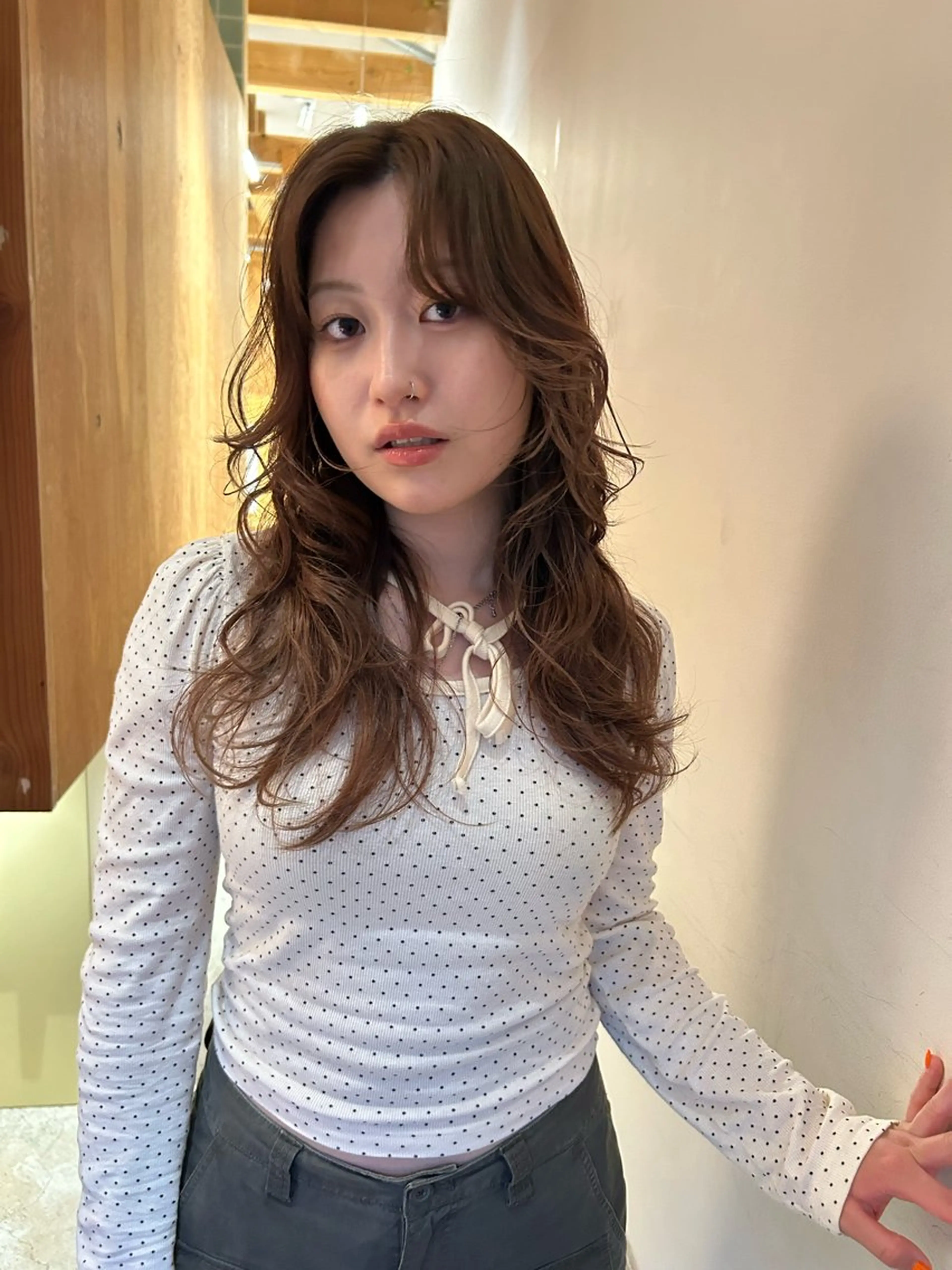 セミロング カラー ヘアカラー land所属・透明感カラー/レイヤ ー🌙Honokaのヘアスタイル