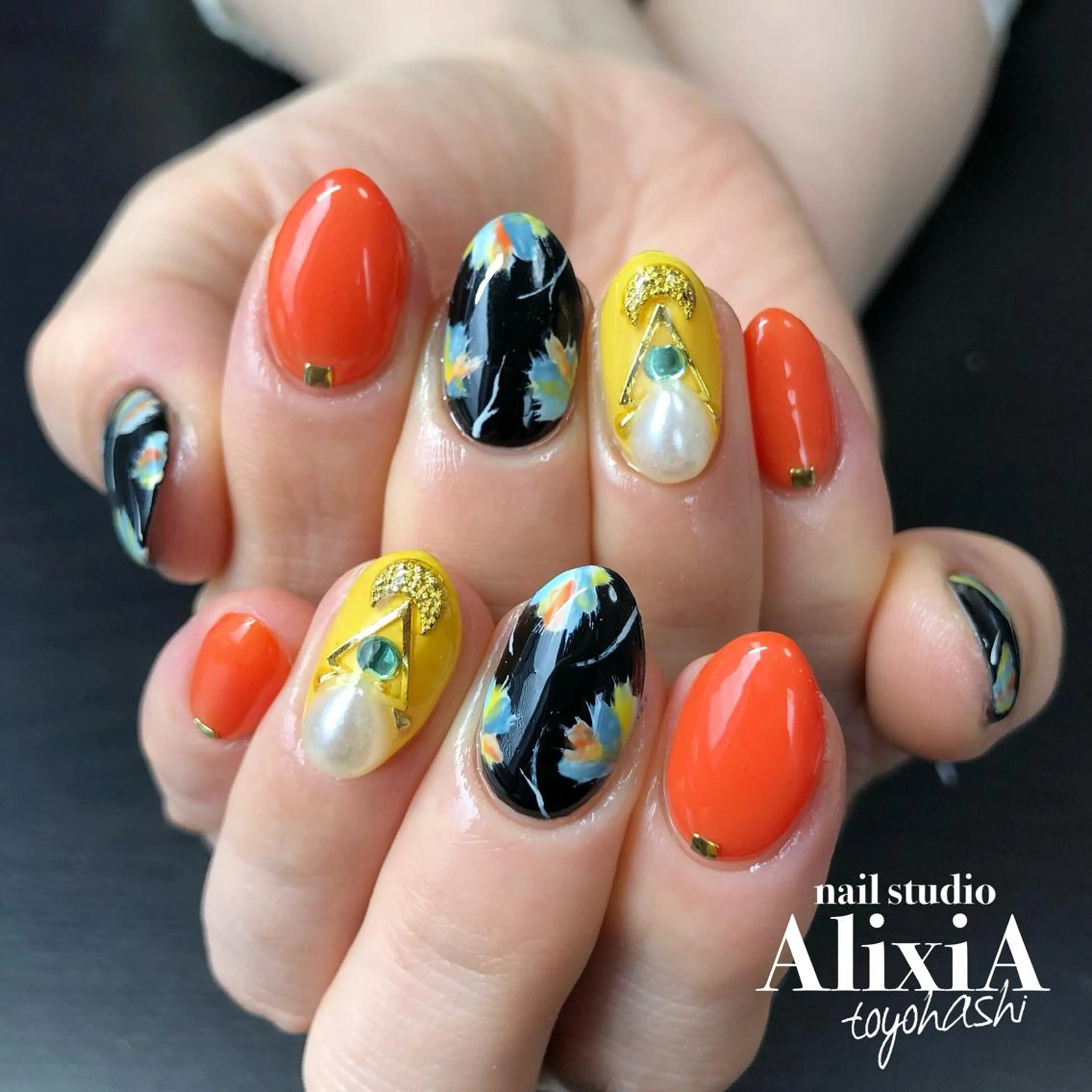 ネイル ハンドネイル AlixiA nail studio所属・AlixiA ゆみのネイルデザイン