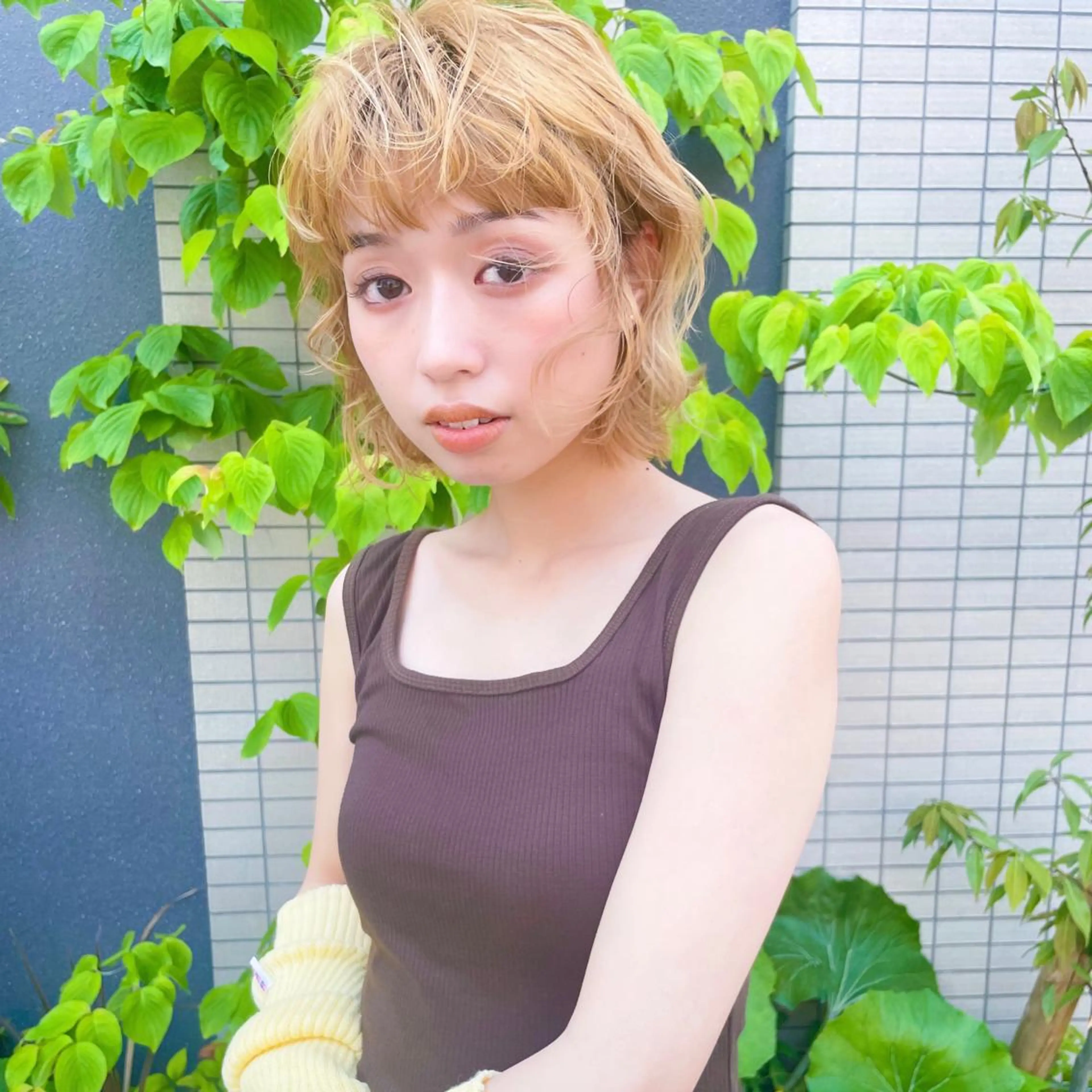 ミディアム カラー 高橋 みく/ minim 暖色のヘアスタイル