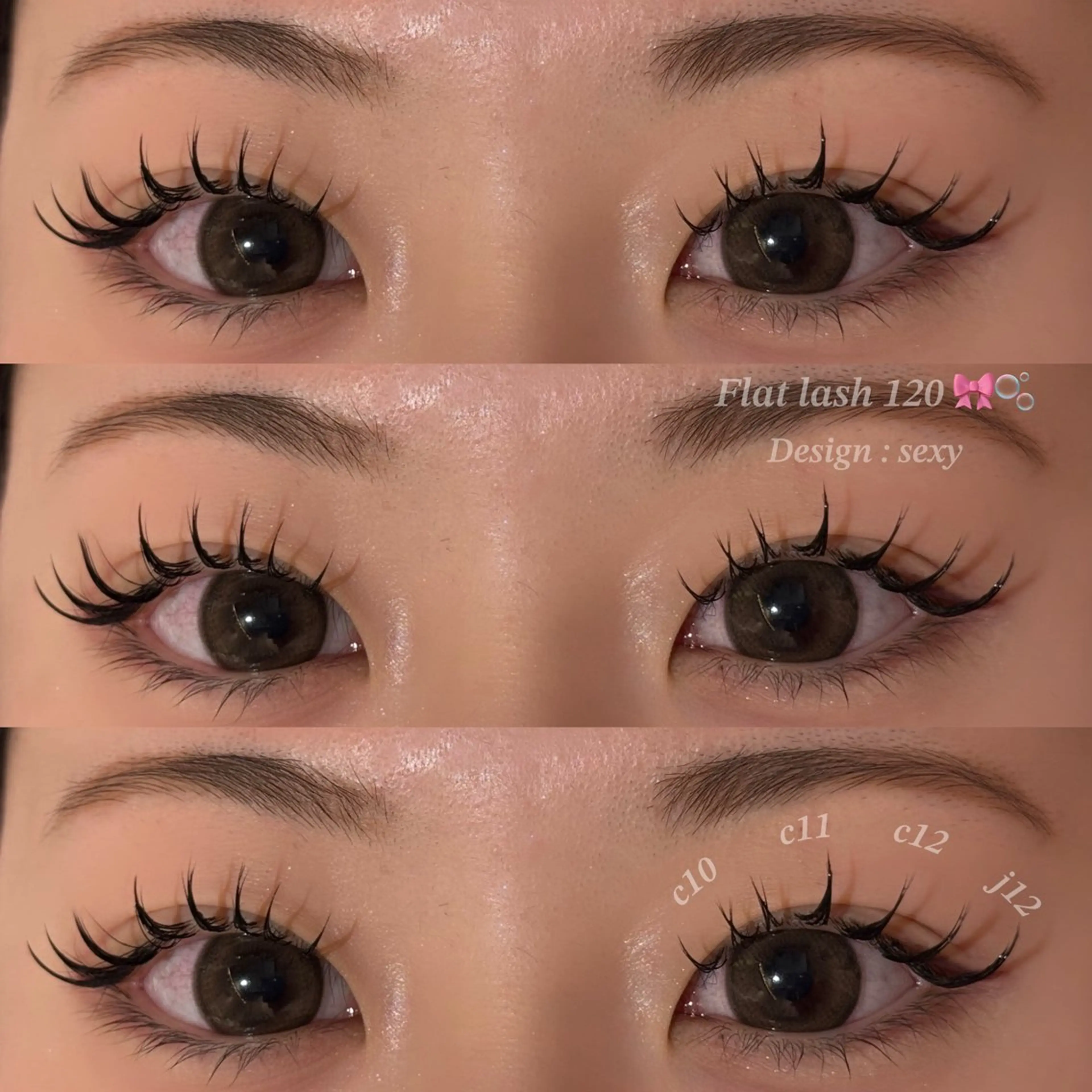 マツエク・マツパ Miyuu🎀カラー マツエク・ストレートのマツエク・マツパデザイン