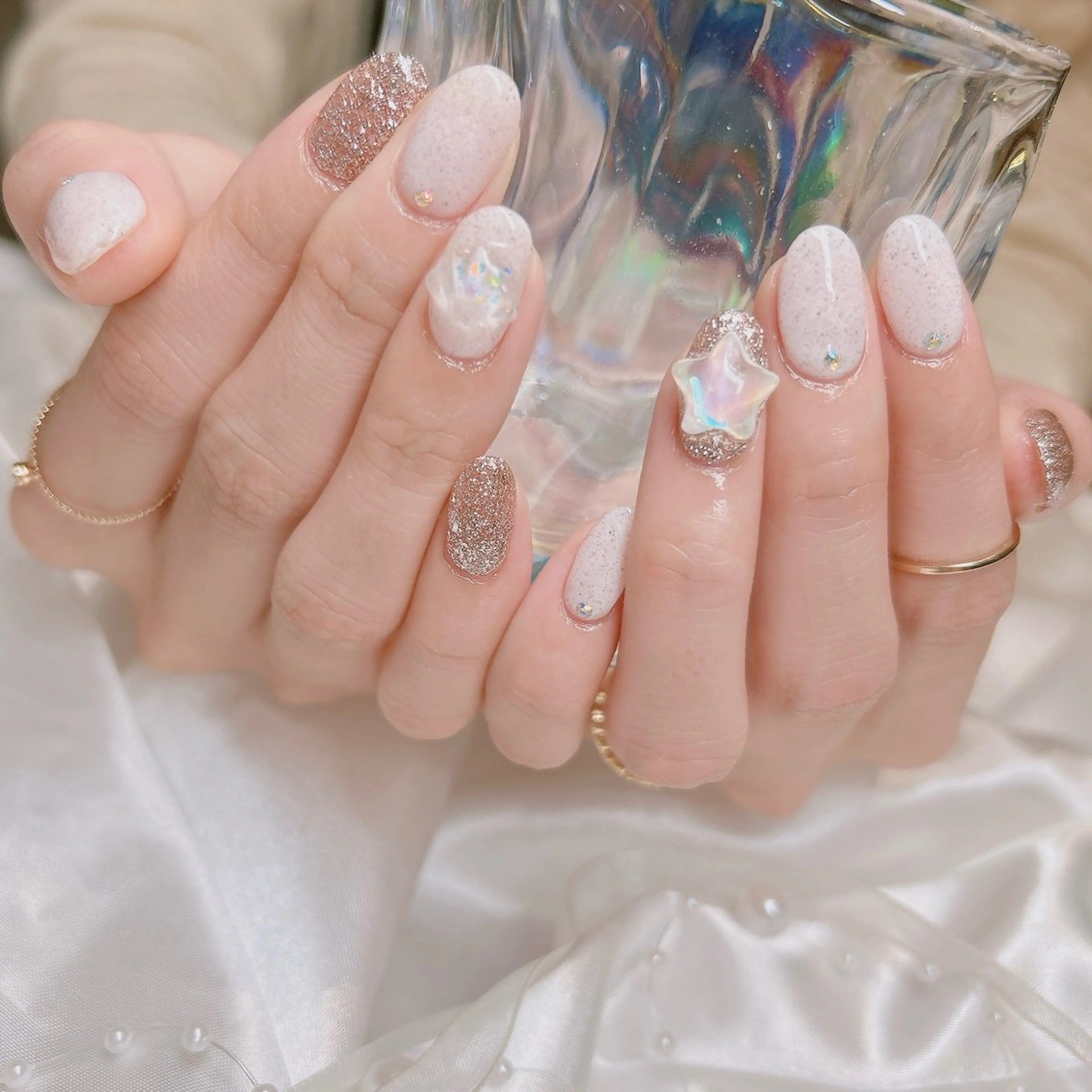 ネイル ジェルネイル ハンドネイル junna のぞいてねのネイルデザイン