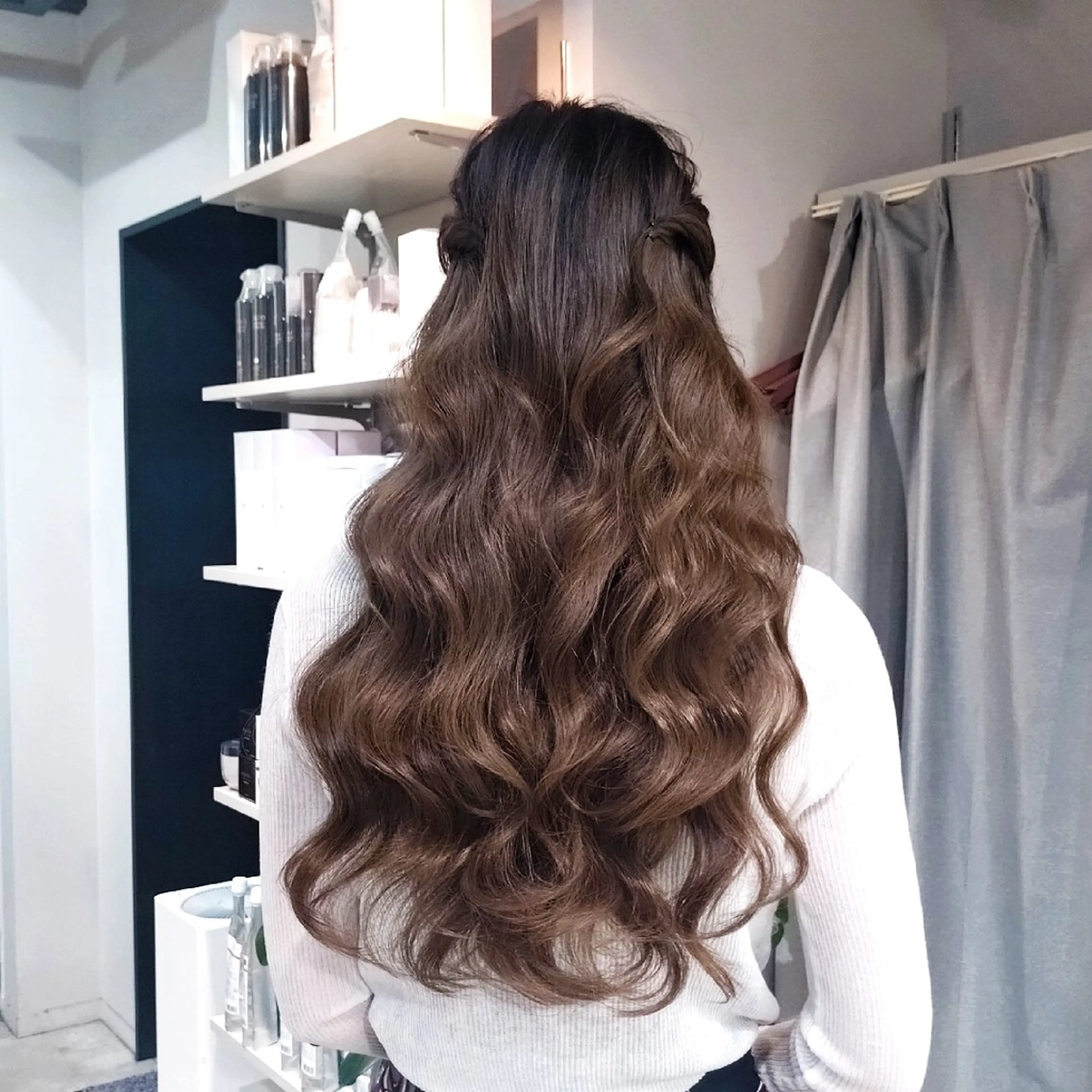 ロング ヘアアレンジ ヘアセット ヘアアレンジ/透明感 カラー/AKARIのヘアスタイル