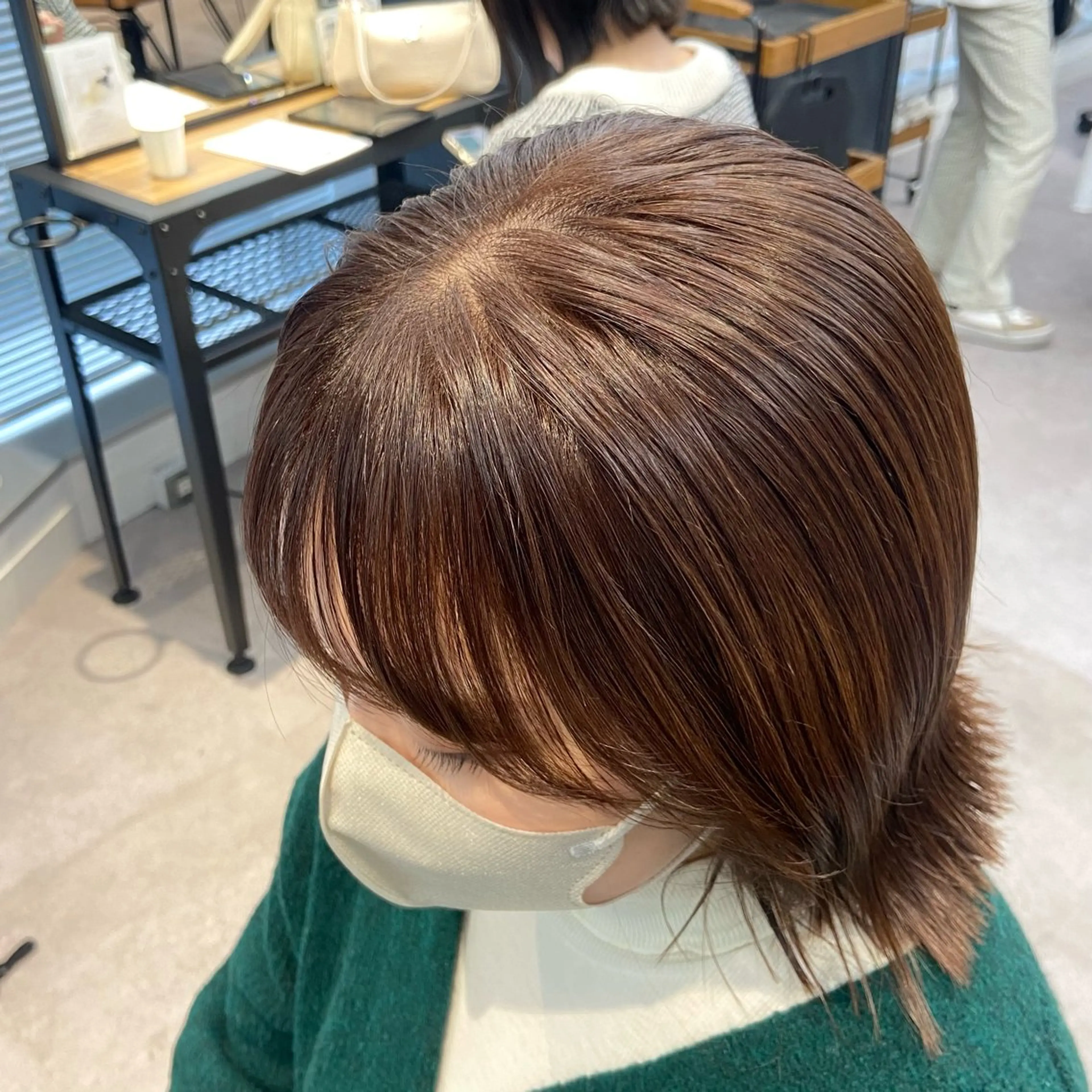 ミディアム カラー ヘアカラー トリートメント ダブルカラー 🌙ｃｈｉｎａｒｉのヘアスタイル