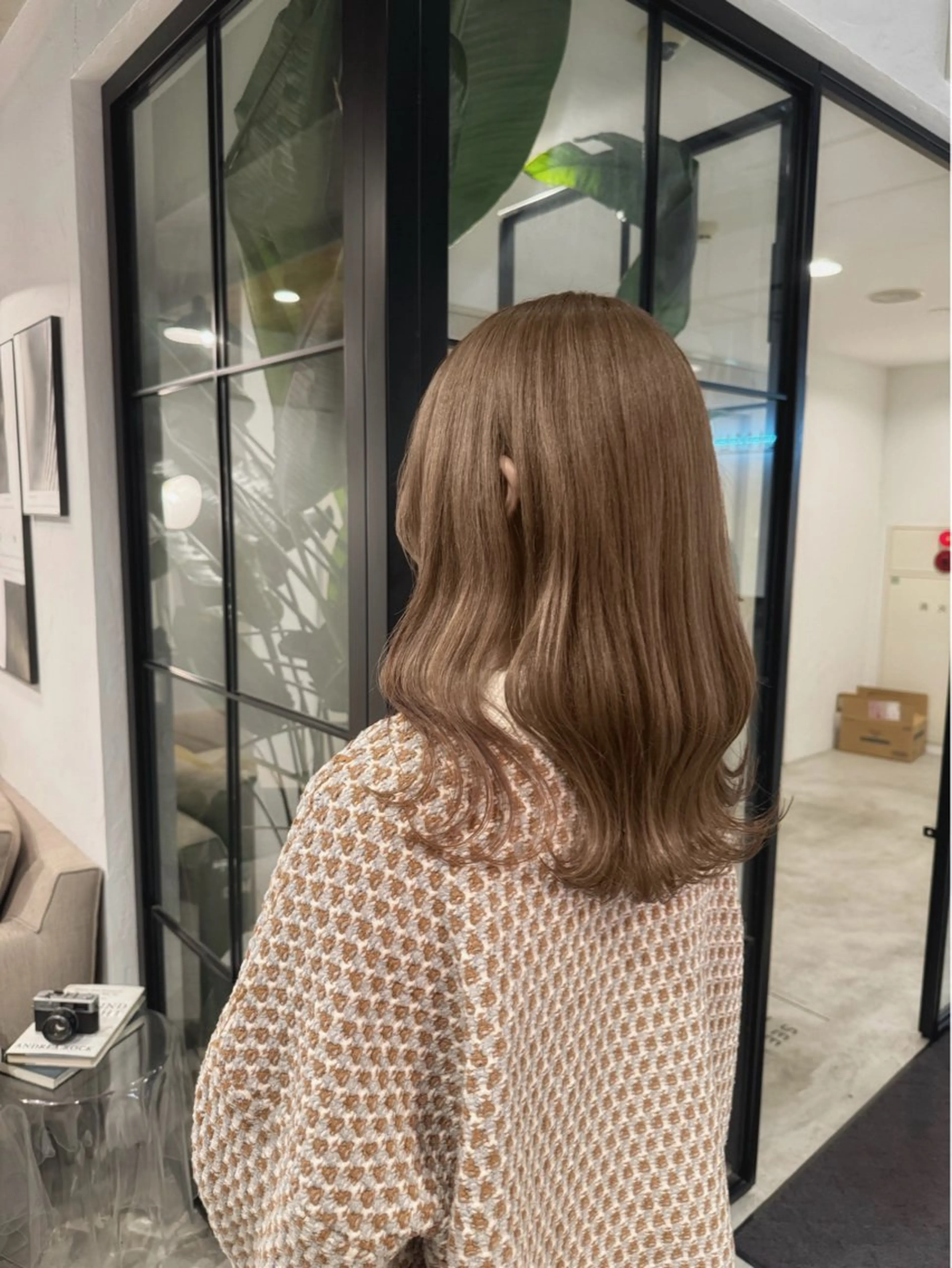 セミロング ヘアカラー トリートメント ベージュカラー/新潟 カラー特化/落合優吾のヘアスタイル