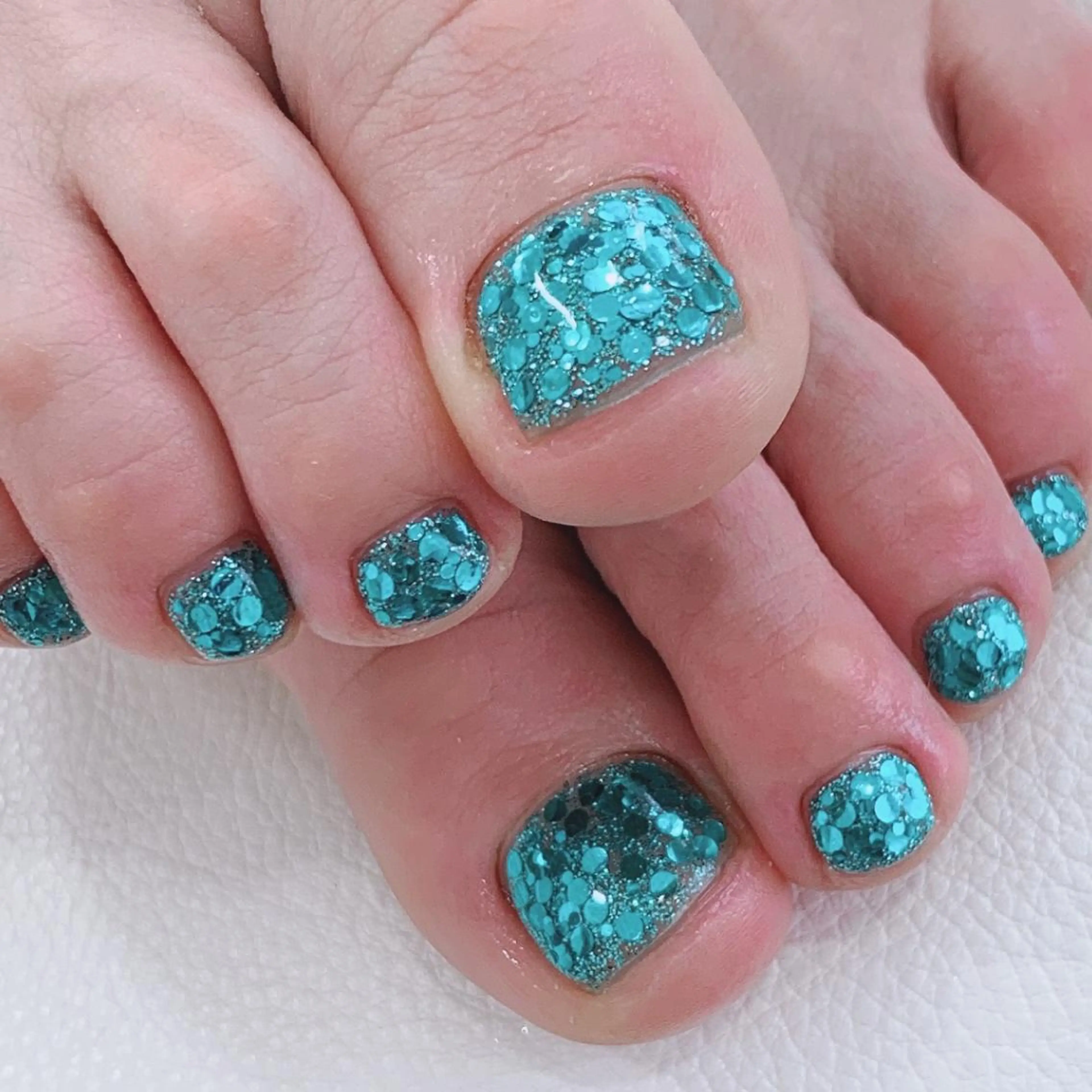 ネイル フットネイル ラメ(グリッター) Jeremy ♡ HARUKAのネイルデザイン