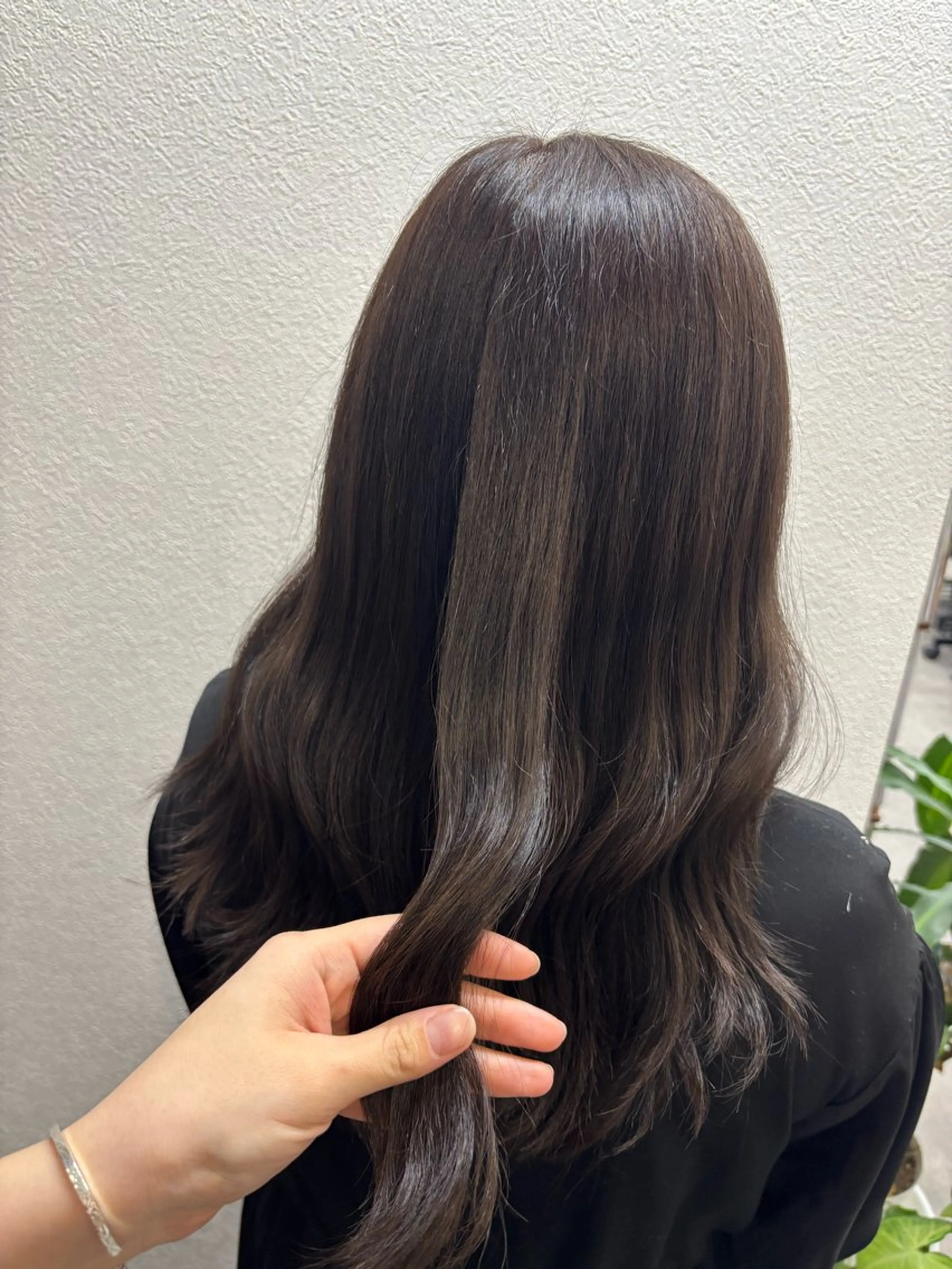 ロング カラー ざおや ゆなのヘアスタイル