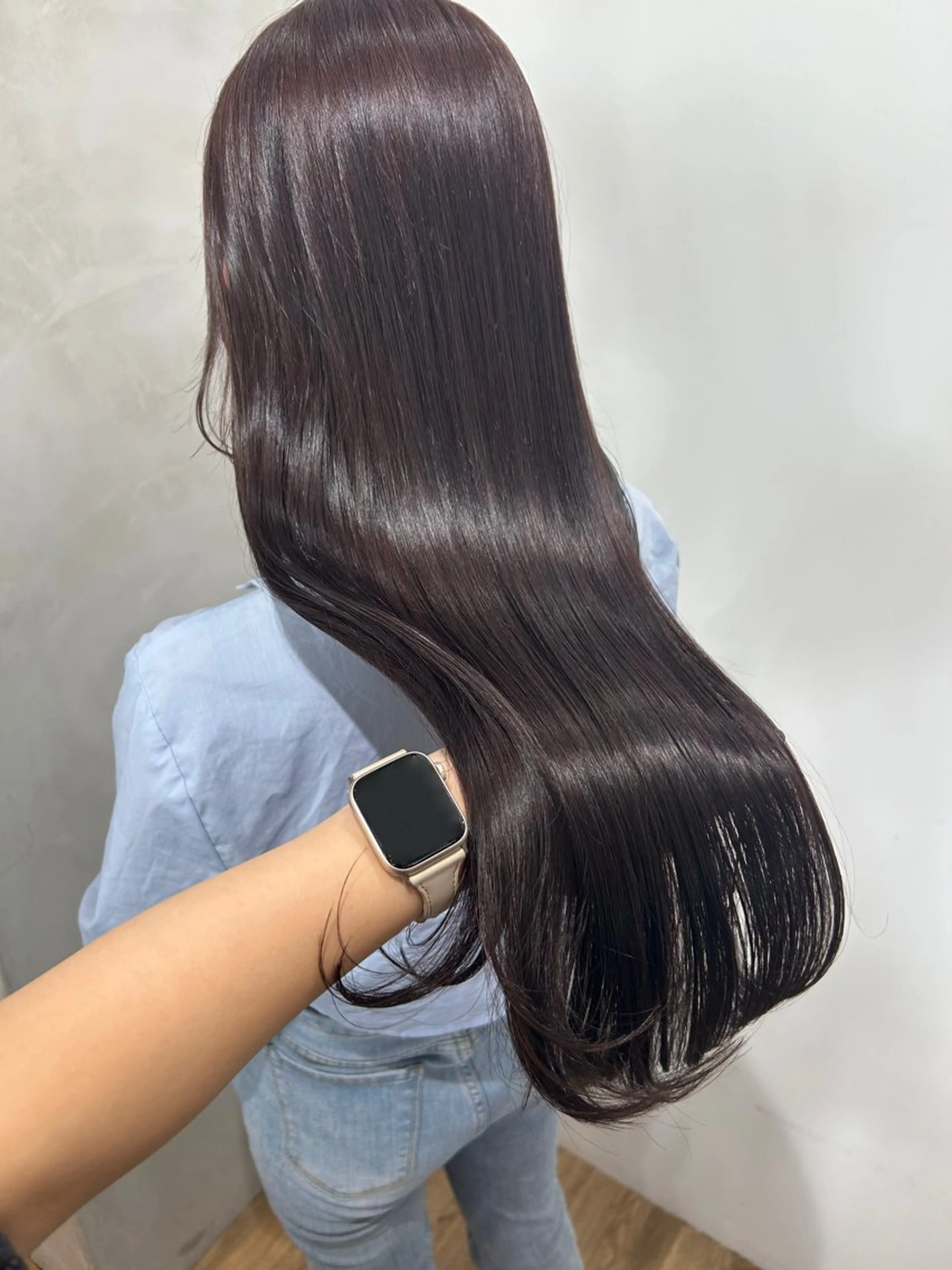 ロング カラー カット ヘアカラー トリートメント otoha✳︎ くすみカラーのヘアスタイル