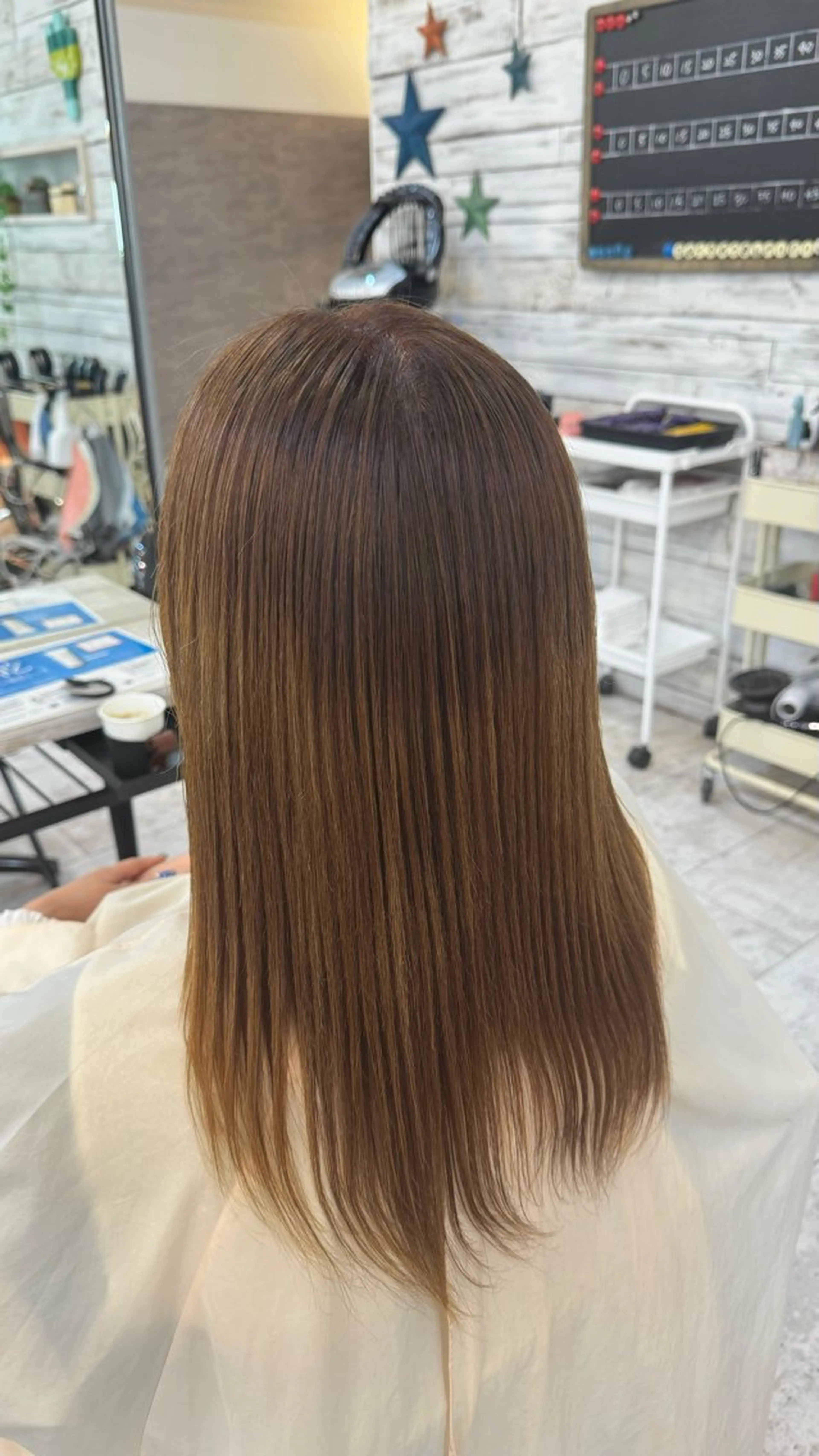 セミロング 縮毛矯正 Plaatje　古淵店所属・𓂃plaatje koharu🫧🎀のヘアスタイル