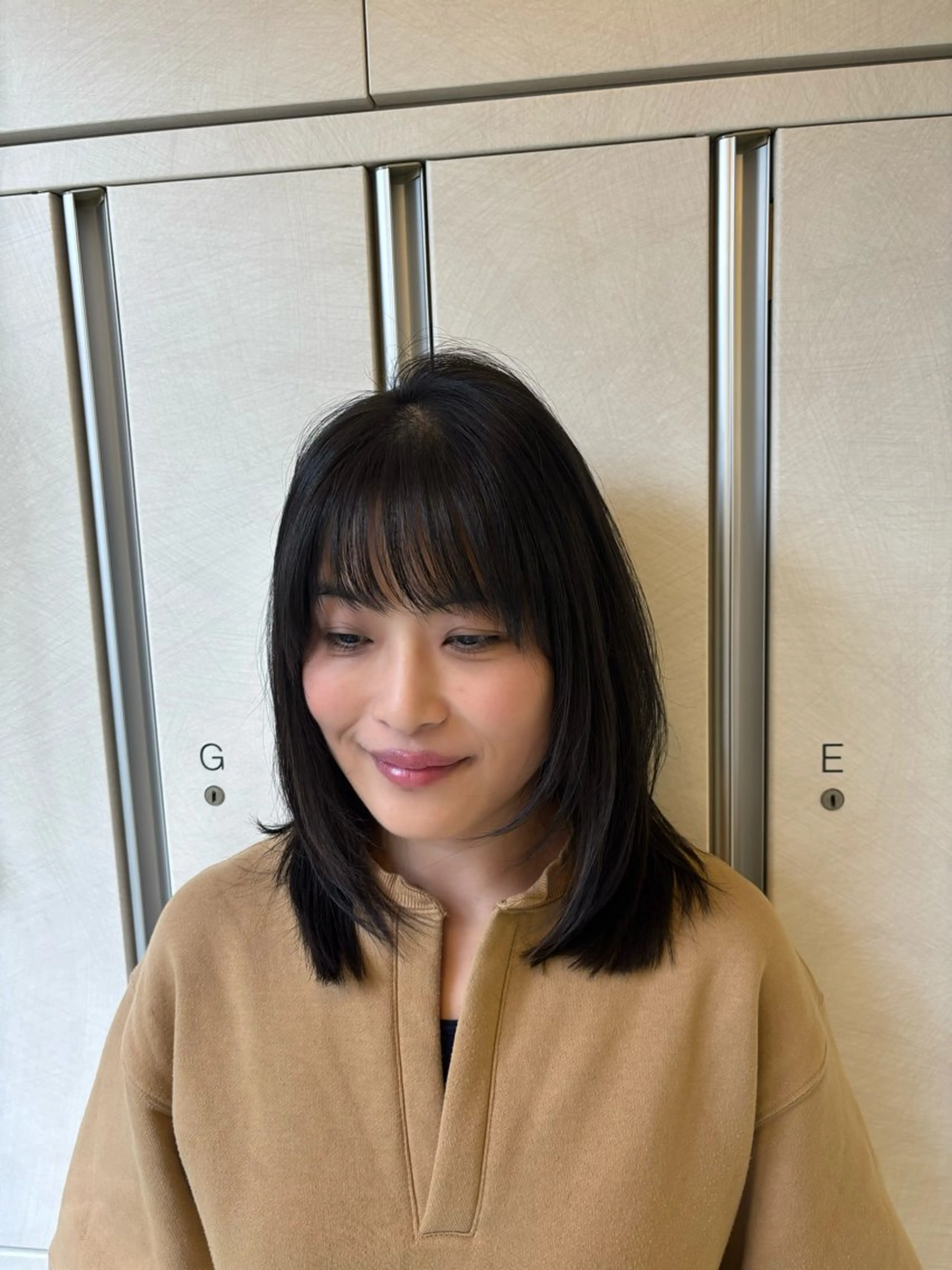 ミディアム Iris by artina 武蔵小杉店【イリス バイ アルティナ】所属・レイヤーカット/ボブ /nene🍥⋆*のヘアスタイル