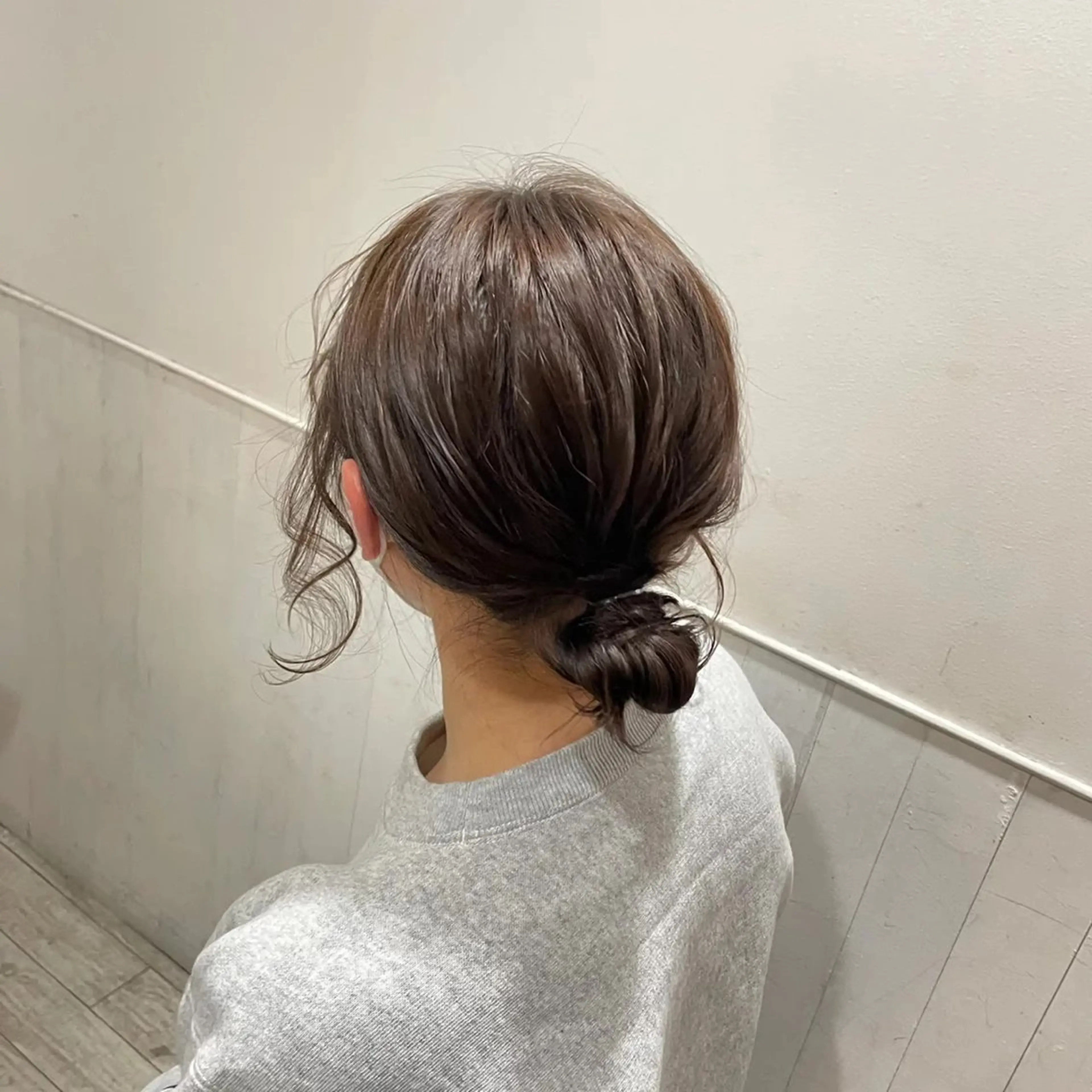 セミロング カラー ヘアアレンジ ブリーチ 透明感カラー ブリーチなしカラー LUAU Ao所属・luau ao cahoのヘアスタイル