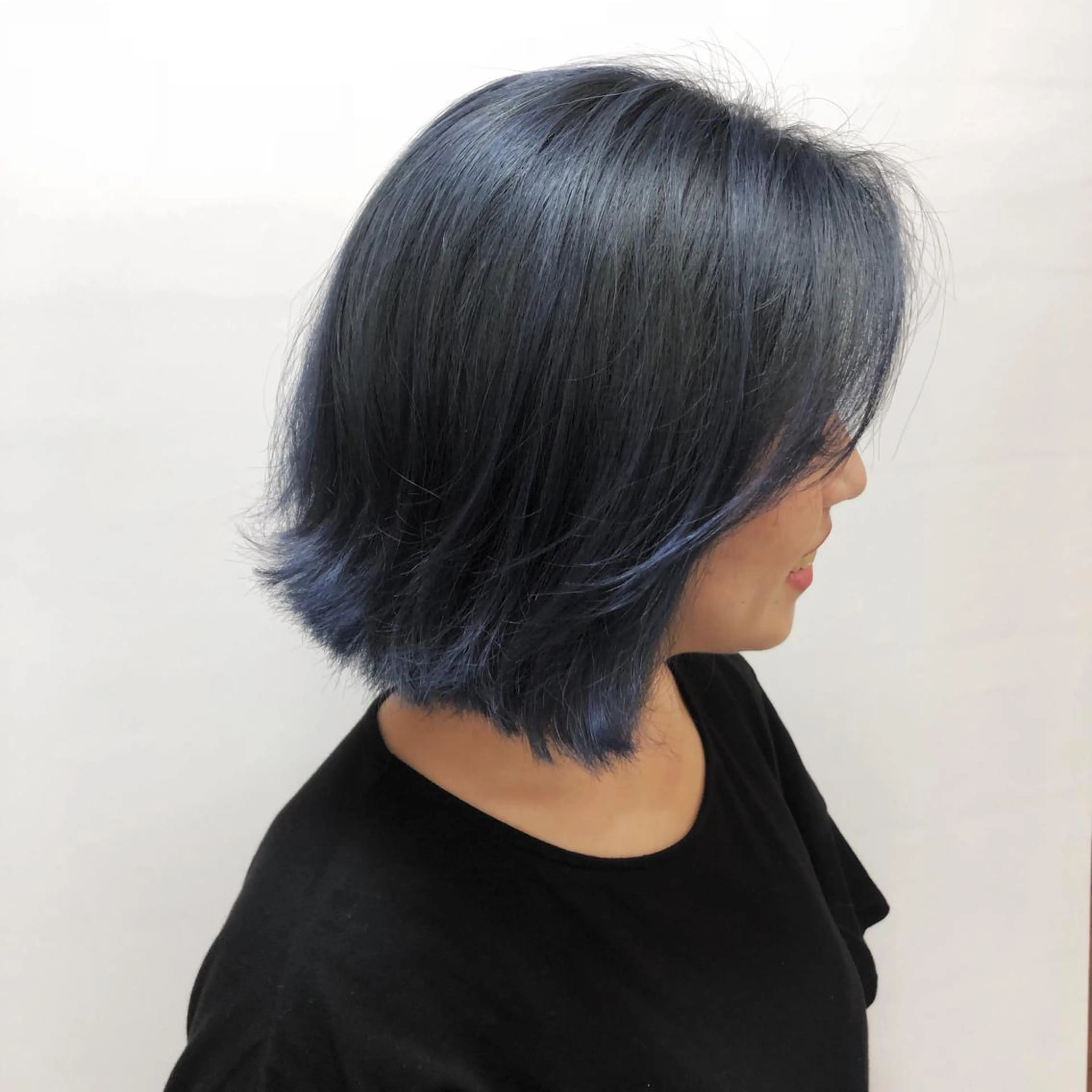 ミディアム カラー ブルーカラー 【brace小阪店】 店長   村上直也のヘアスタイル