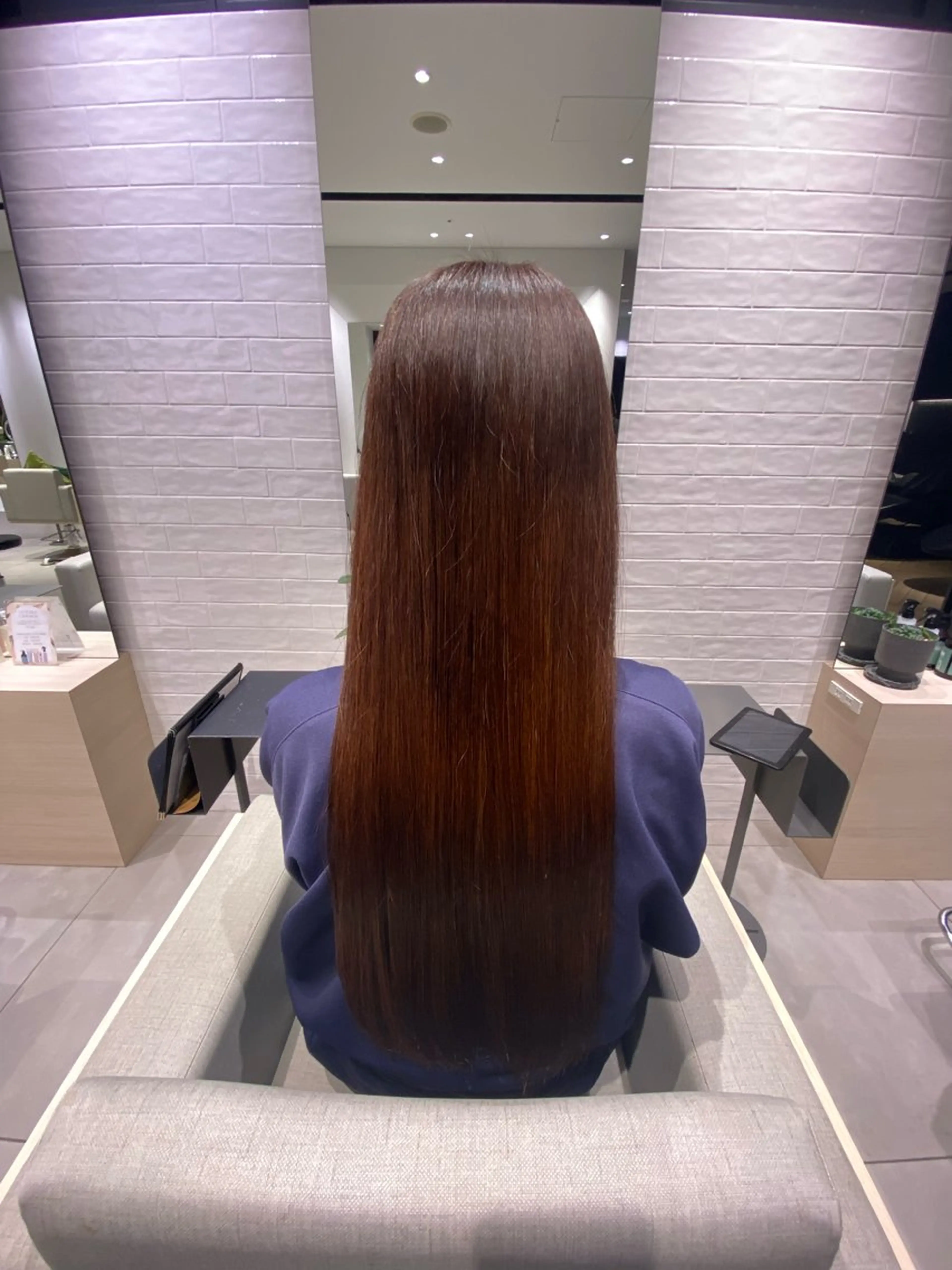 ロング ロング 縮毛矯正 トリートメント stair : case 銀座店所属・stair:case 🌱安藤風香🌱🦖のヘアスタイル