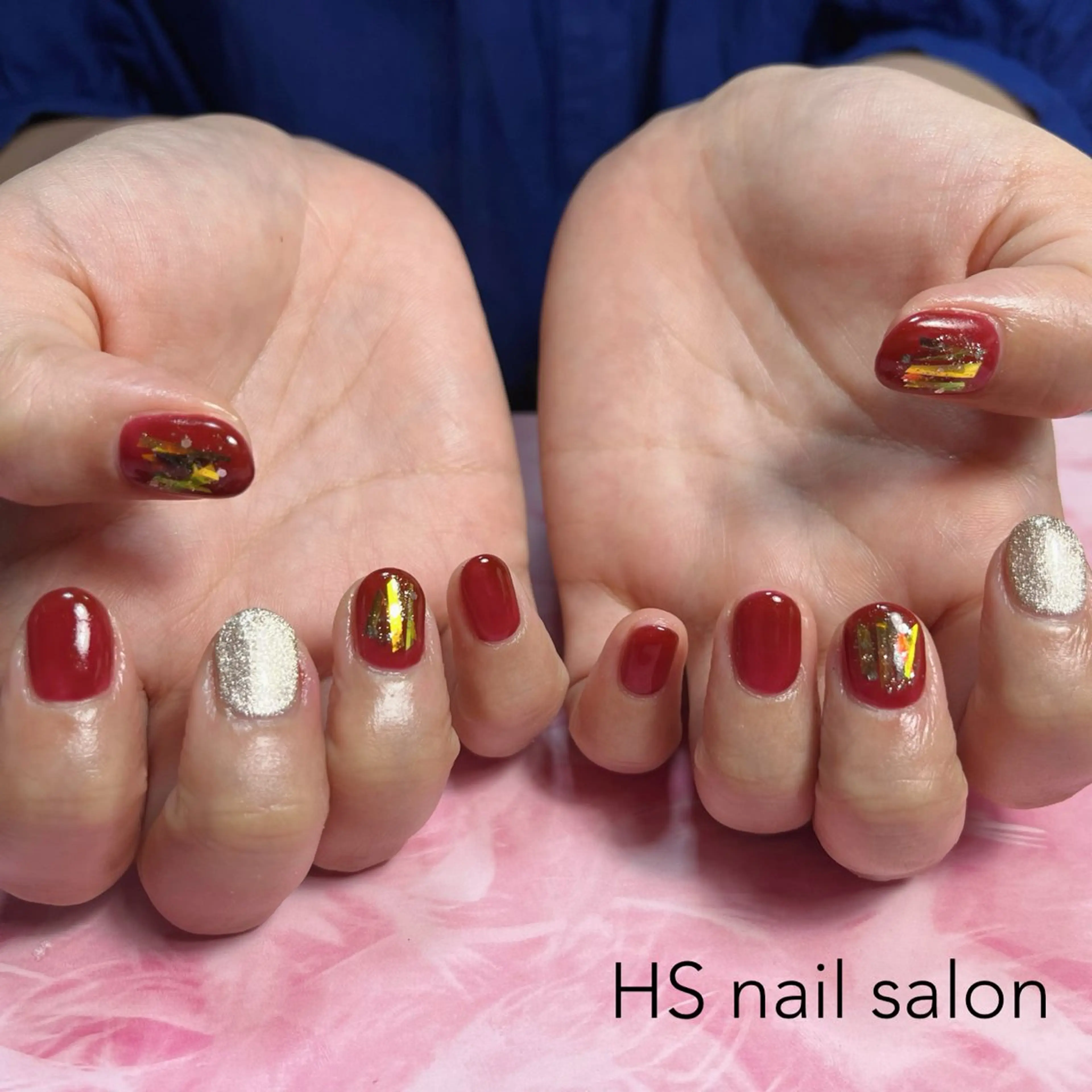 ショート ハンドネイル hs nail salonのネイルデザイン