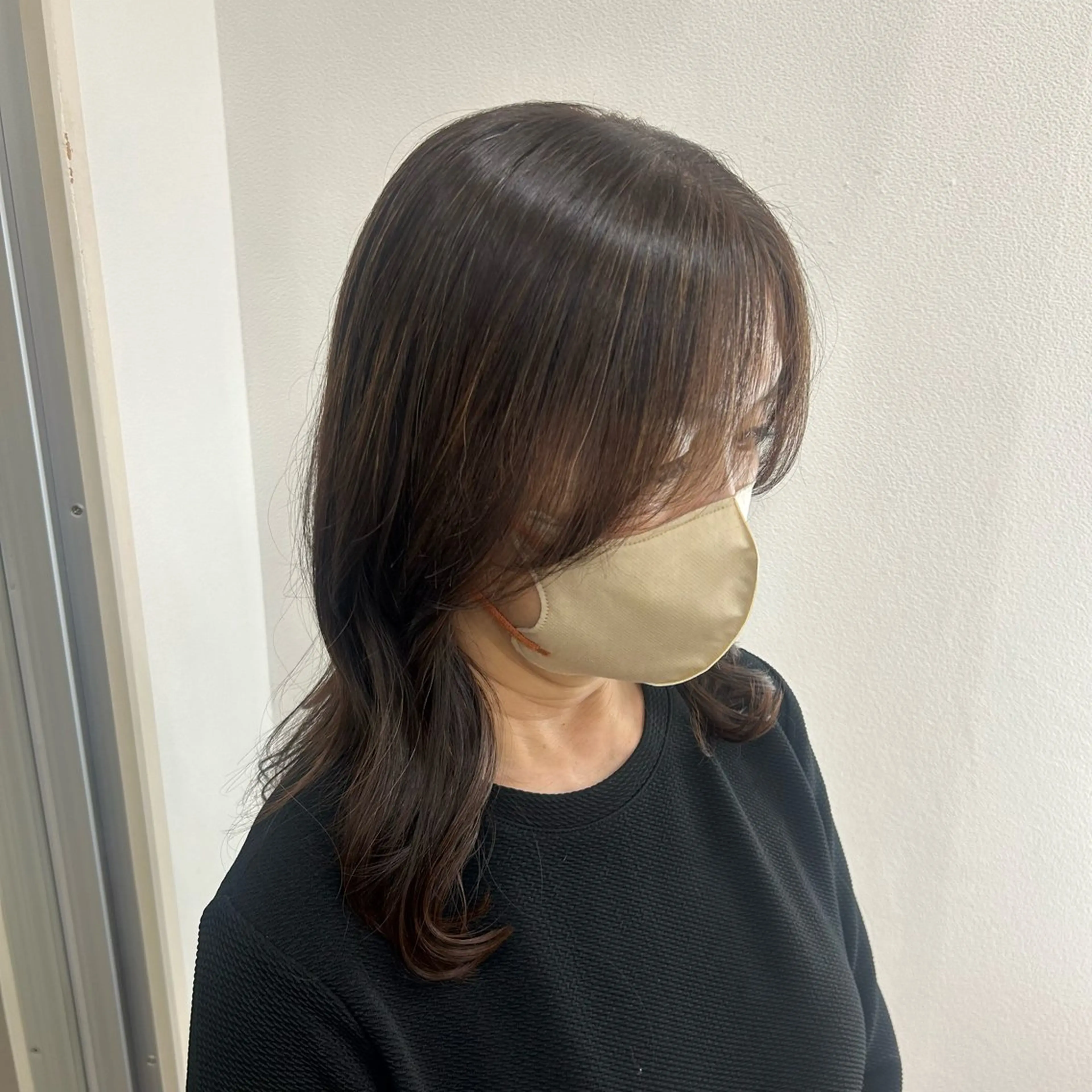 ロング くびれヘア 顔周りカット レイヤーカット レナークウィズ　北川 愛璃のヘアスタイル