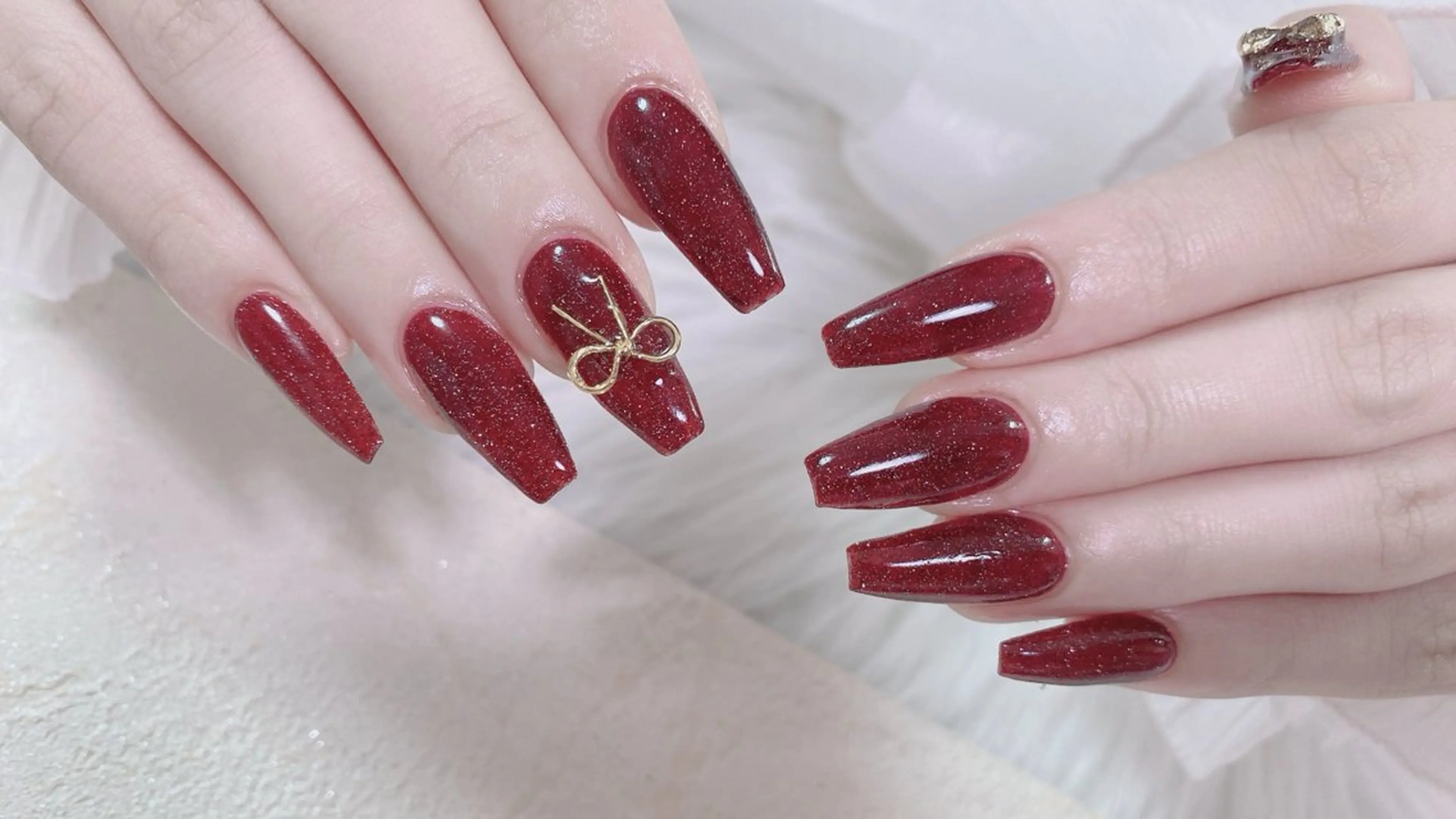 ネイル ハンドネイル オーシャン スカルプネイルサロンのネイルデザイン