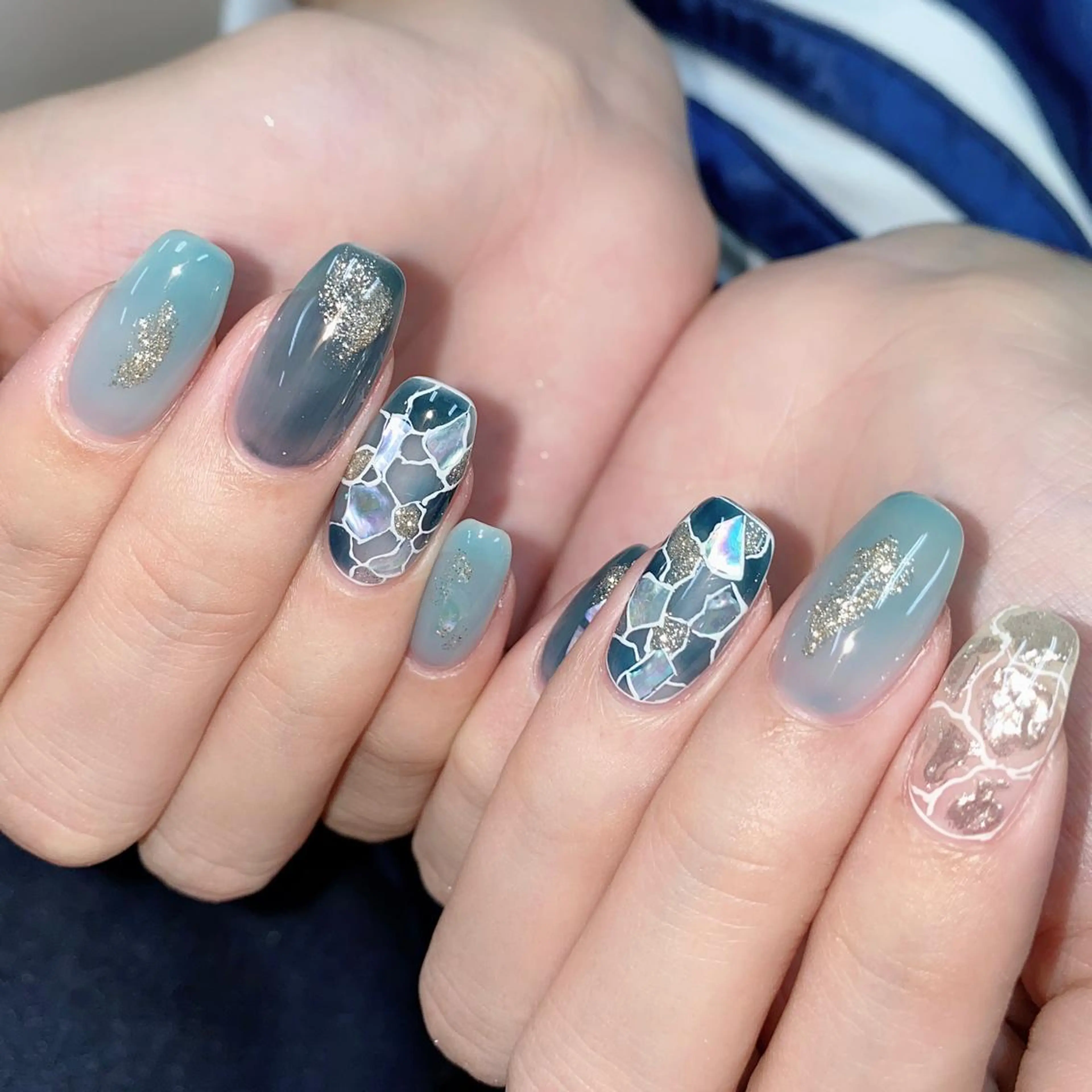 ネイル アートネイル ジェルネイル ニュアンスネイル パラジェル NAIL by STARry 川口のネイルデザイン