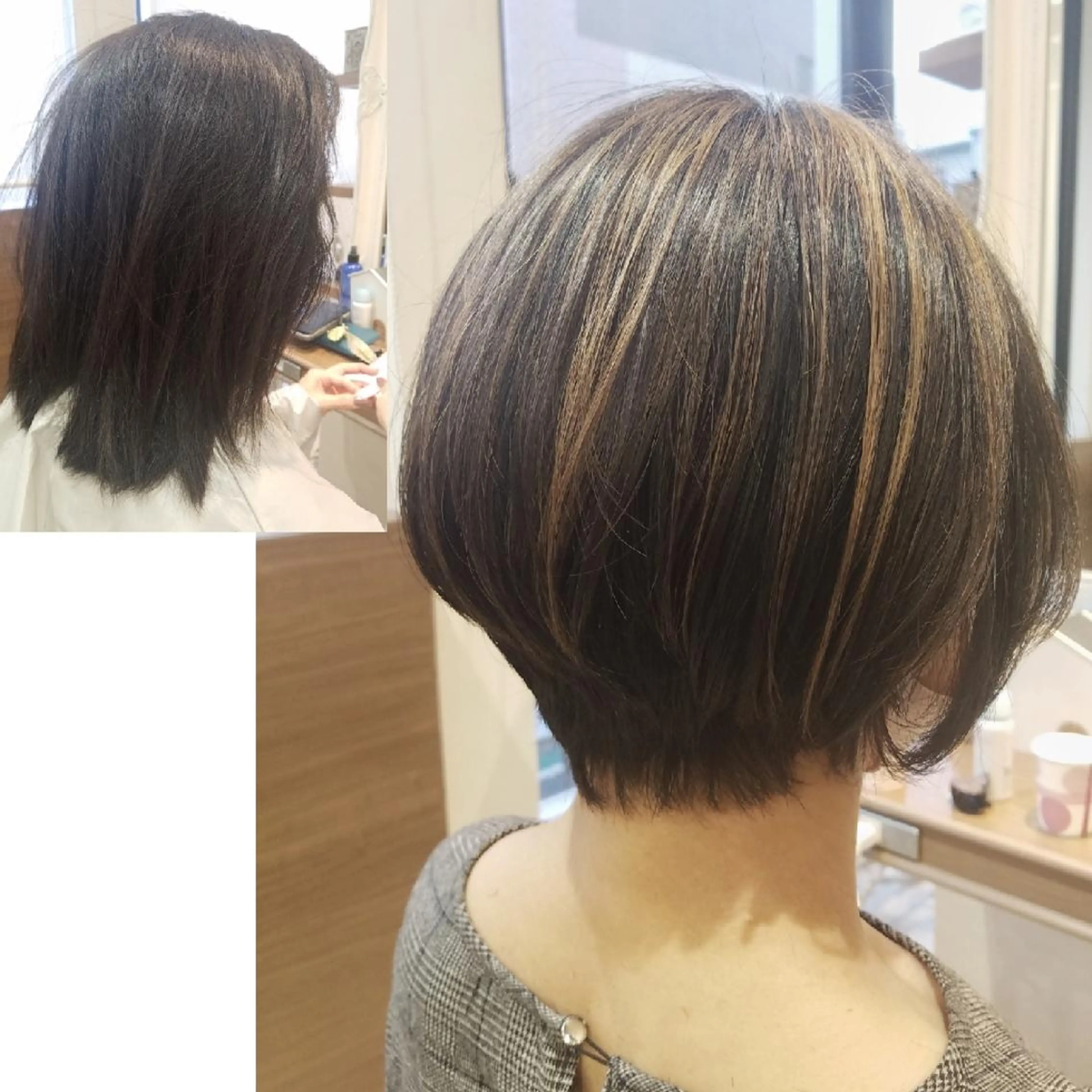 ショート ショートヘア 縮毛矯正 カット 縮毛矯正 村岡【店長】 【骨格矯正ショート】のヘアスタイル