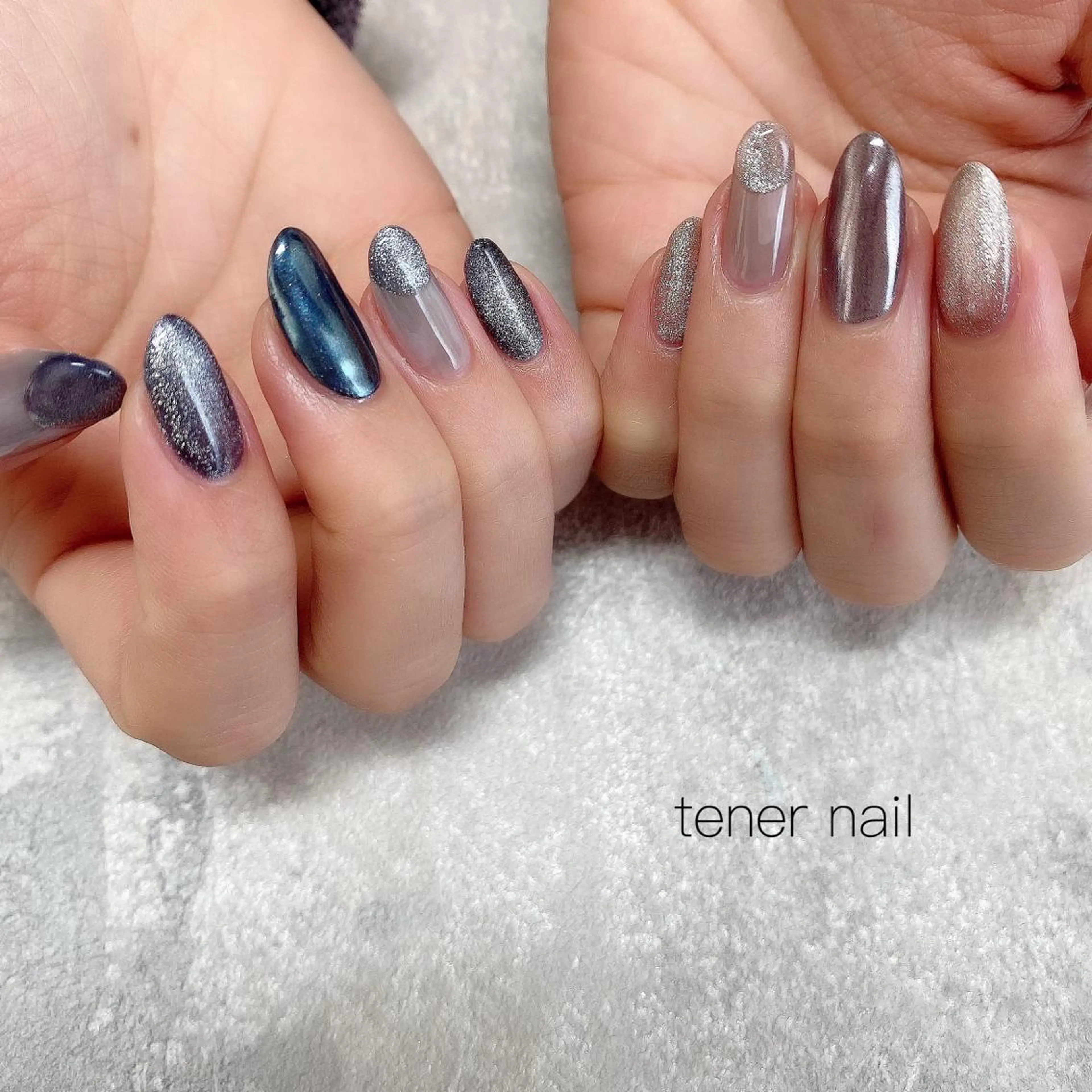 ネイル マグネットネイル ミラーネイル tener  nail  テネルネイル所属・テネルネイル tener nailのネイルデザイン