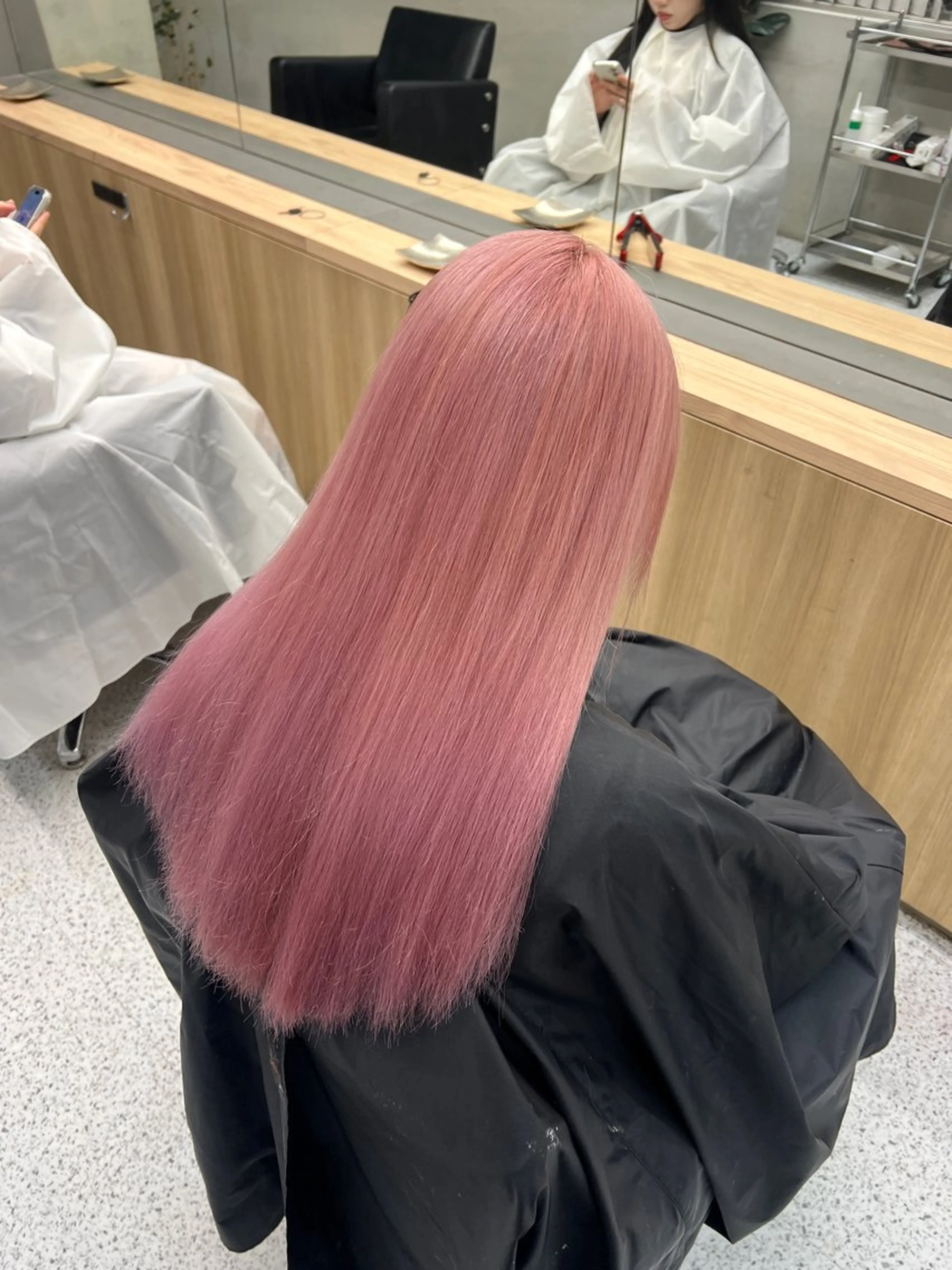 ロング カラー ブリーチ ケアブリーチ ハイトーンカラー ピンクカラー ヘアカラー PELE 渋谷所属・渋谷ハイトーン/ エクステ/さきののヘアスタイル