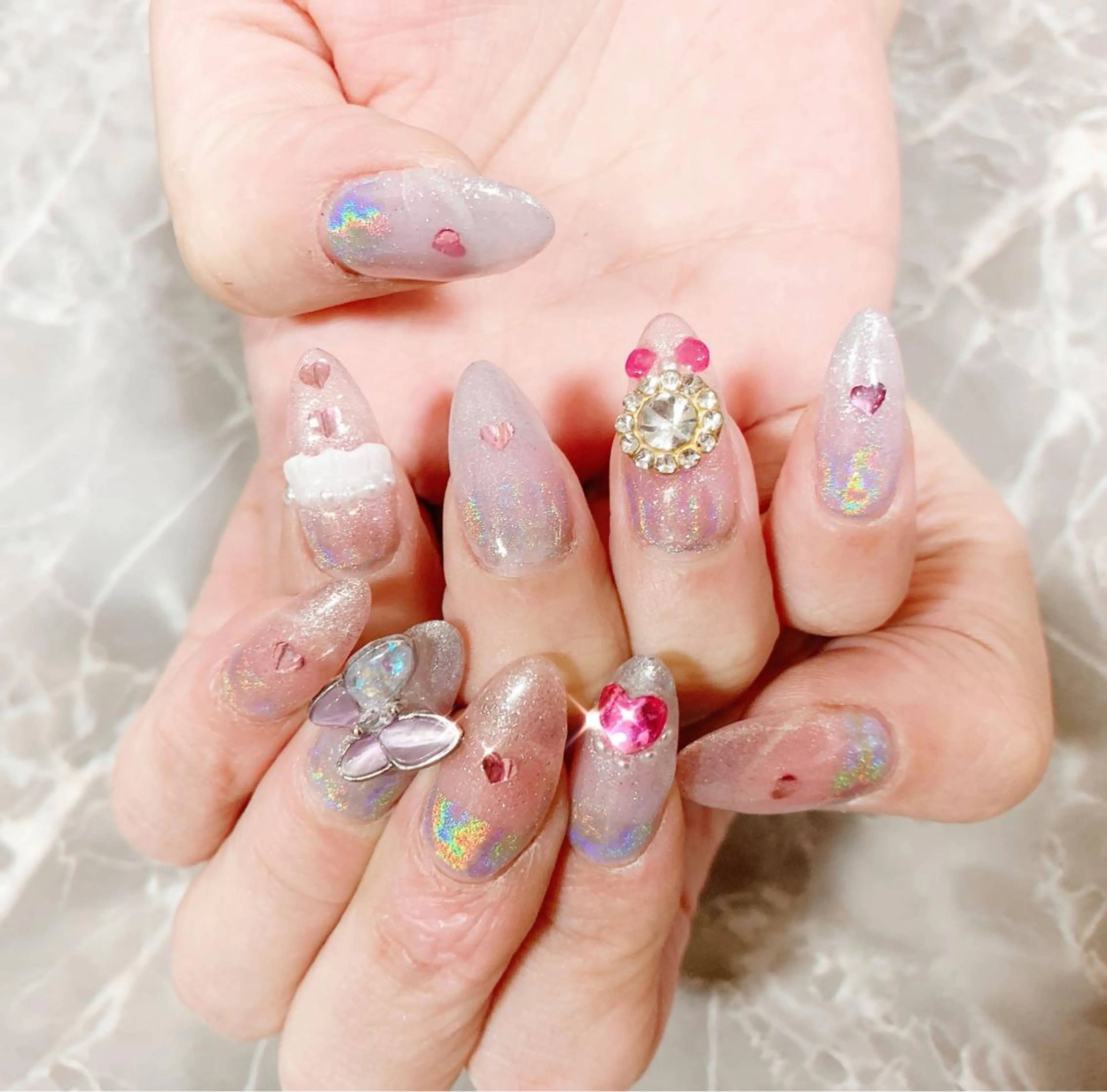 ネイル スカルプネイル ハンドネイル twincle nailのネイルデザイン