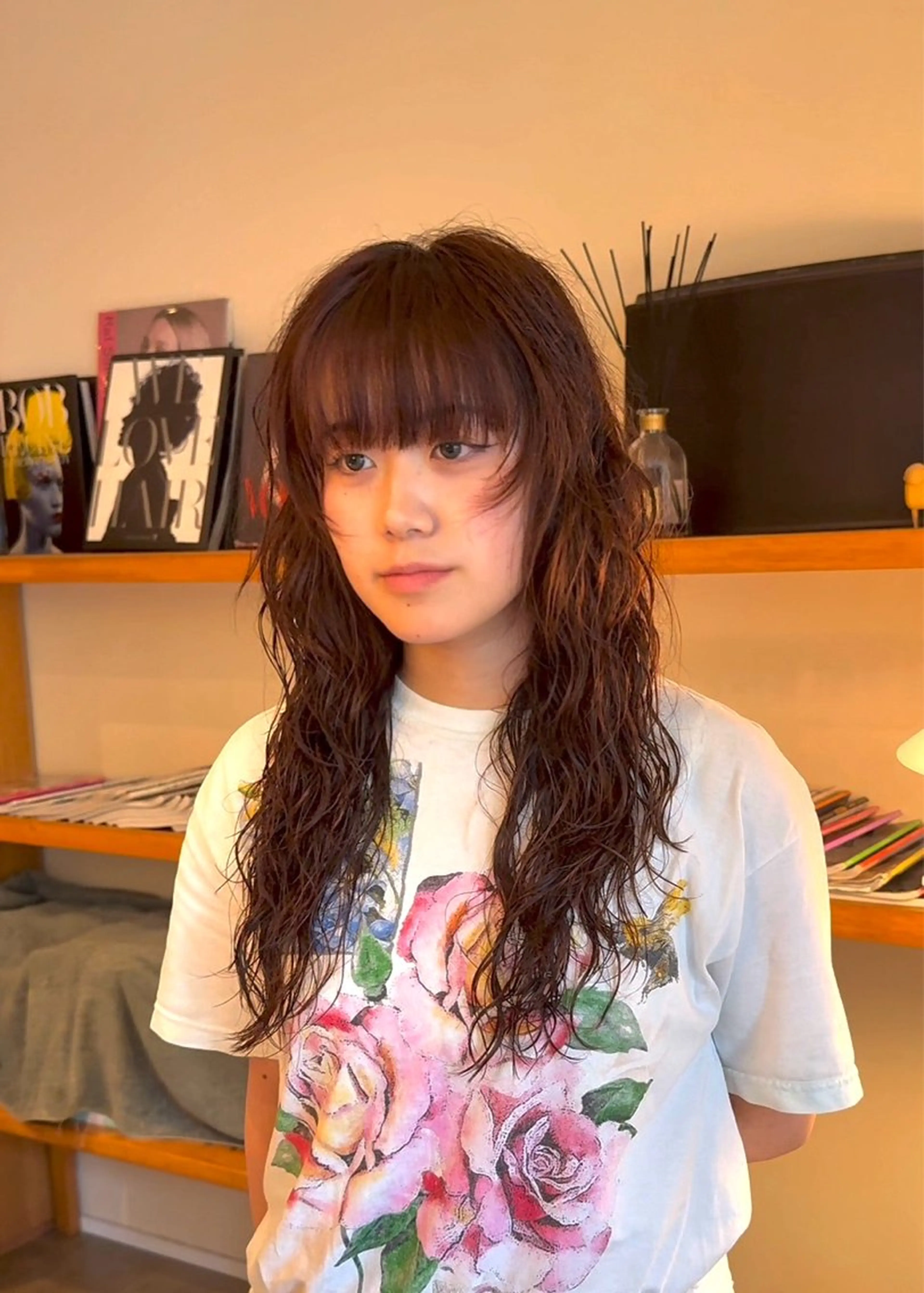 ロング パーマ レイヤーカット カット パーマ トリートメント hair  space Syrup所属・レディースパーマ/ 合田  有一朗のヘアスタイル